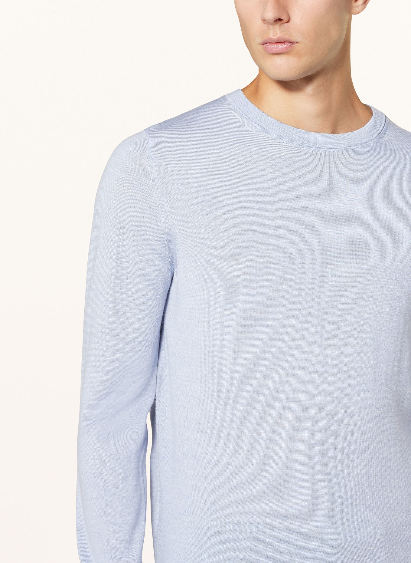 REISS Pullover WESSEX aus Merinowolle, Farbe: HELLBLAU (Bild 4)