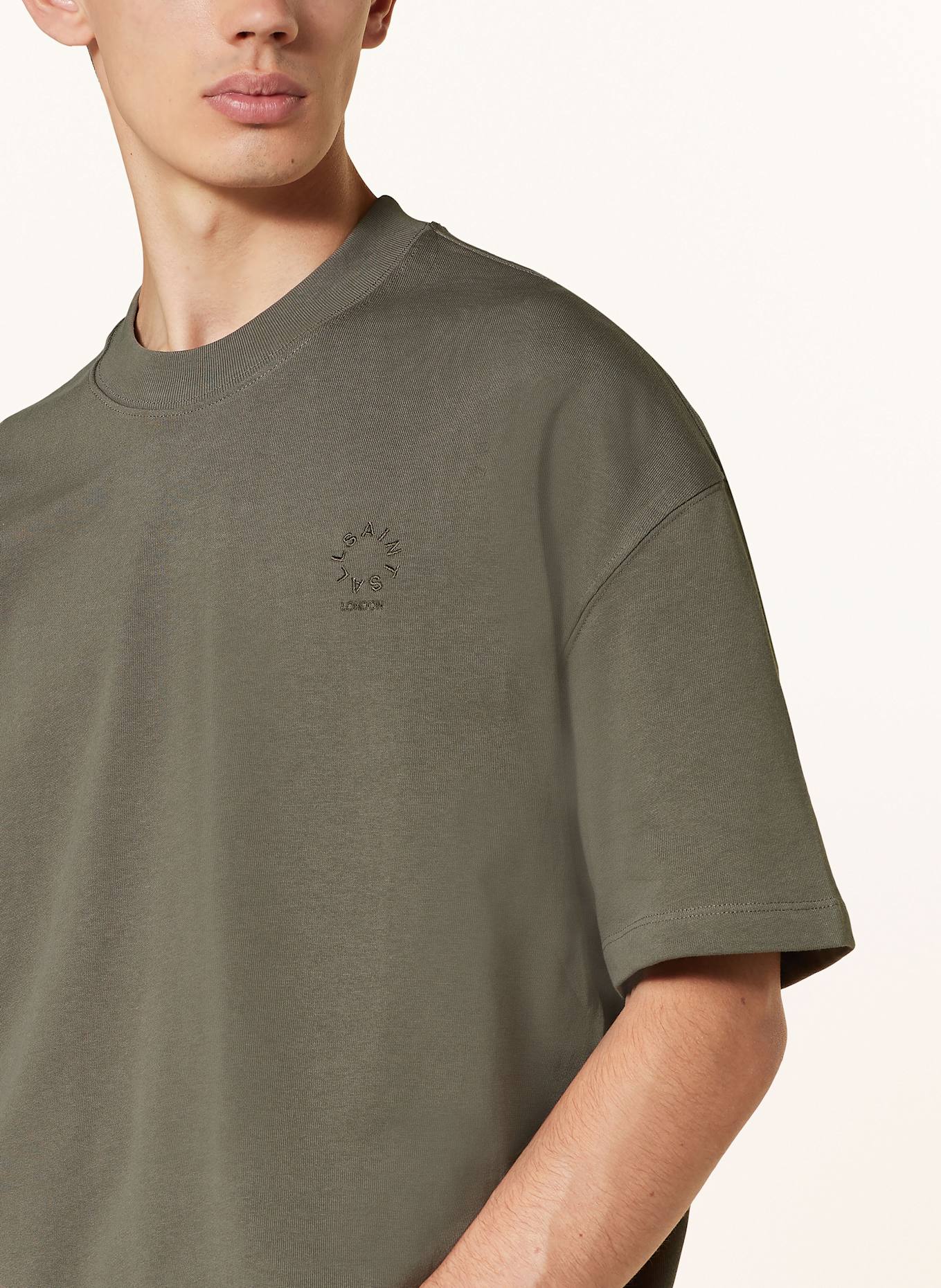 ALLSAINTS T-shirt HAVEN, Color: KHAKI (Image 4)