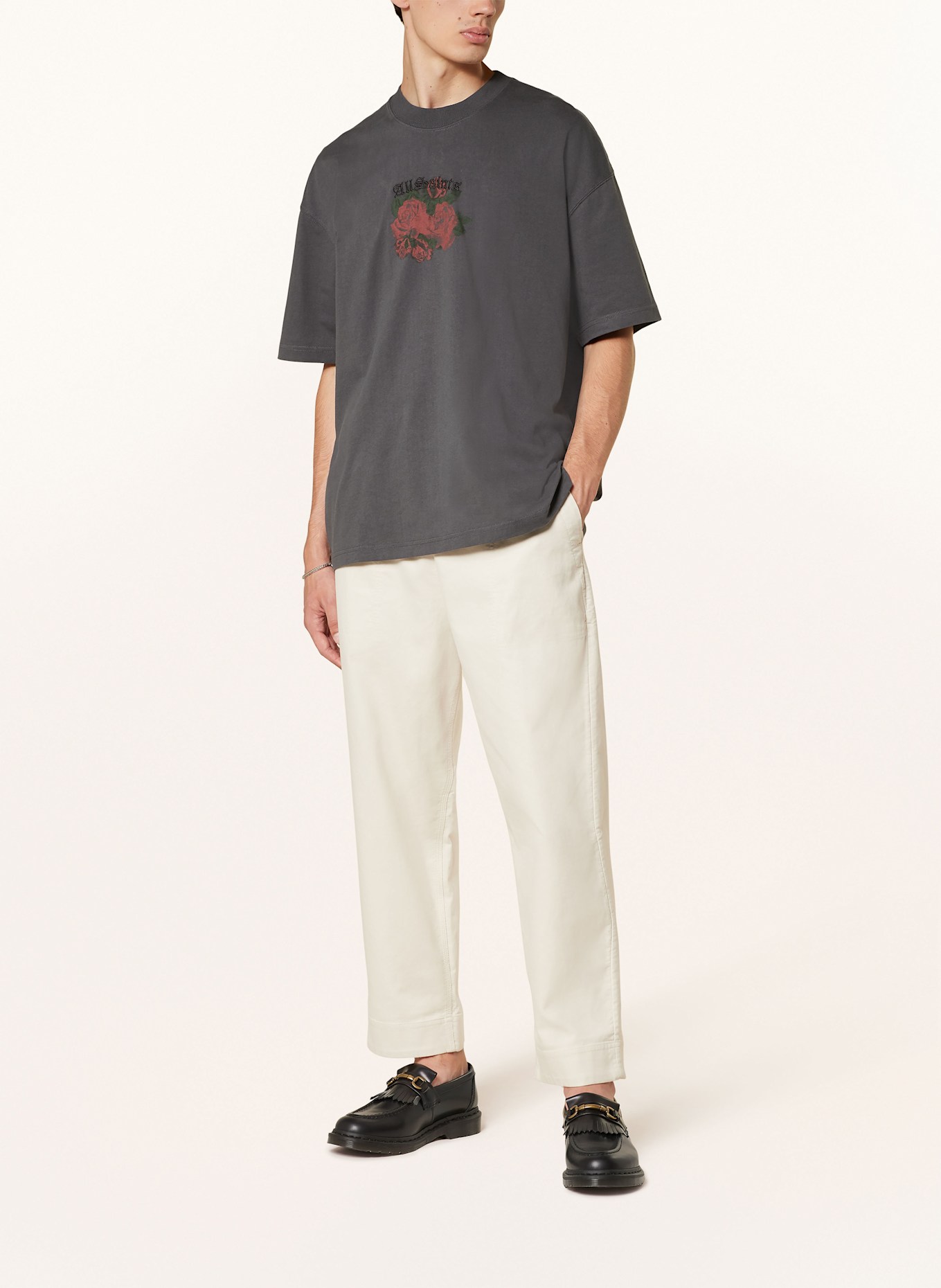 ALLSAINTS T-shirt MELROSE, Color: DARK GRAY (Image 2)