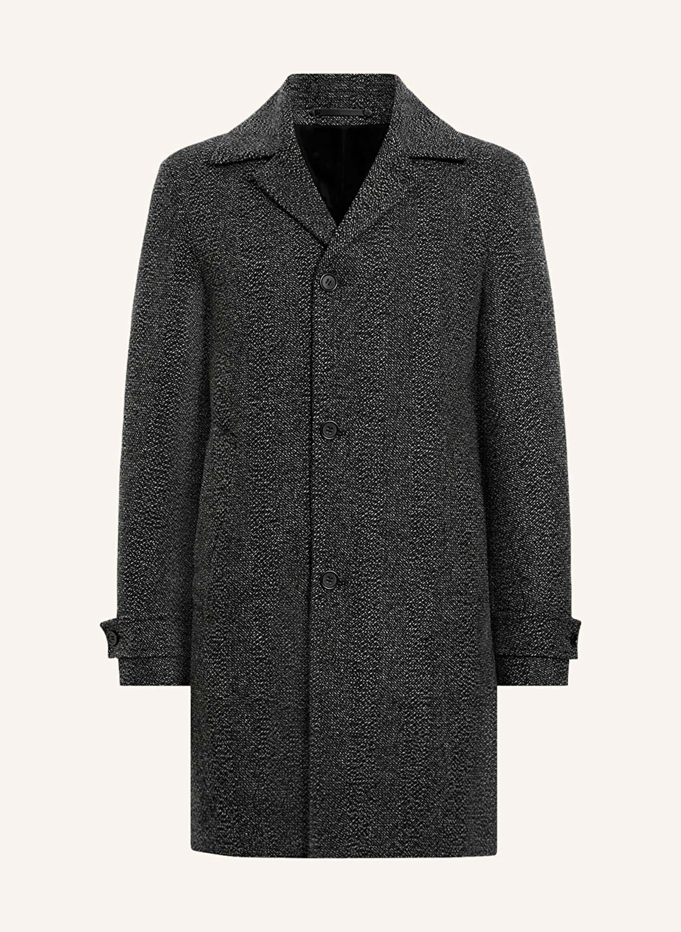 ALLSAINTS FINCHER coat in dark brown