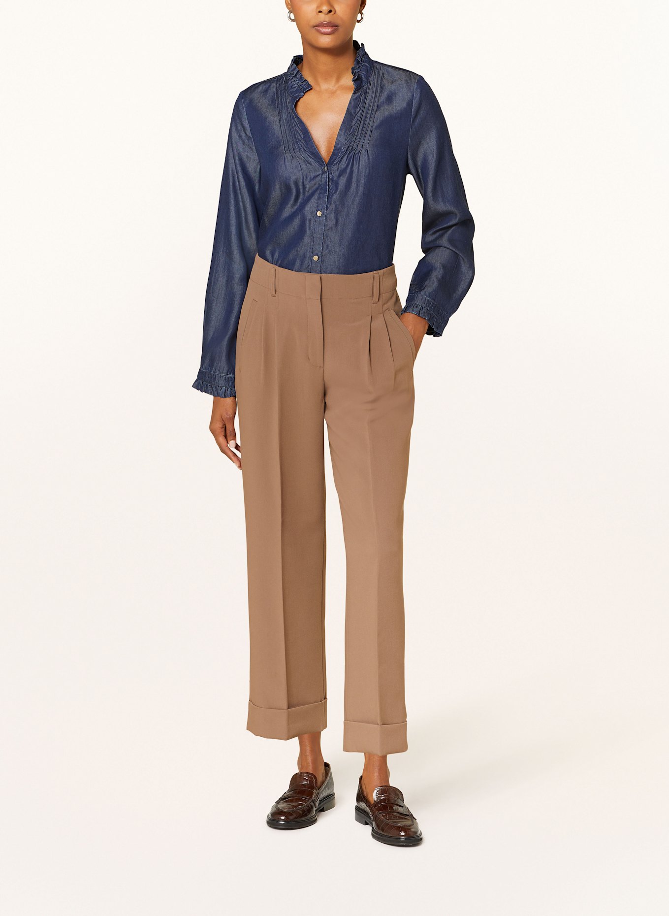 s.Oliver BLACK LABEL Bluse in Jeansoptik: DUNKELBLAU