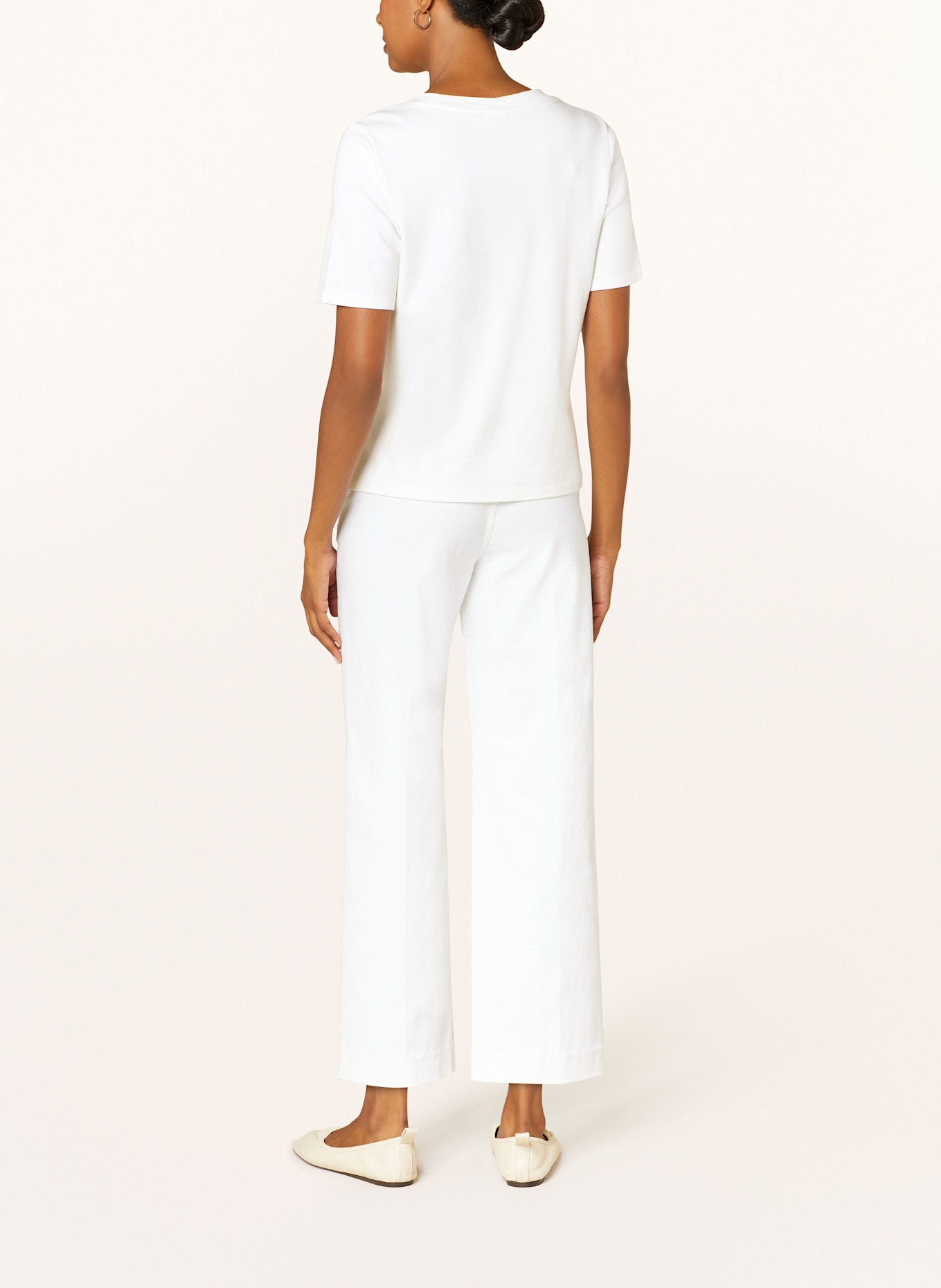 s.Oliver BLACK LABEL T-shirt z cekinami: BIAŁY