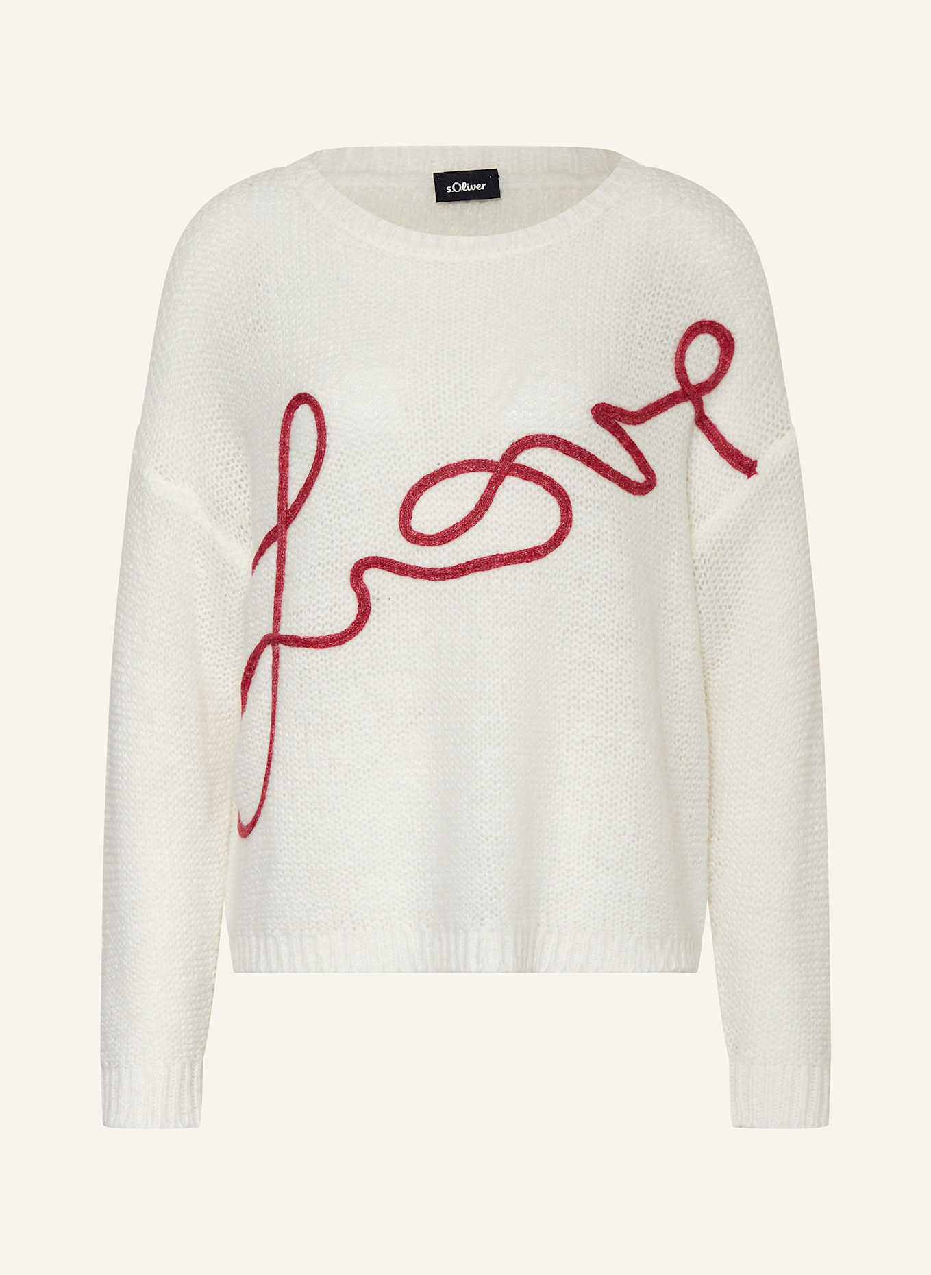 s.Oliver BLACK LABEL Sweter: BIAŁY