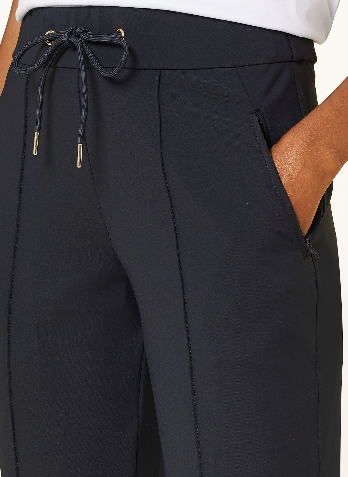 s.Oliver BLACK LABEL Trousers: DARK BLUE