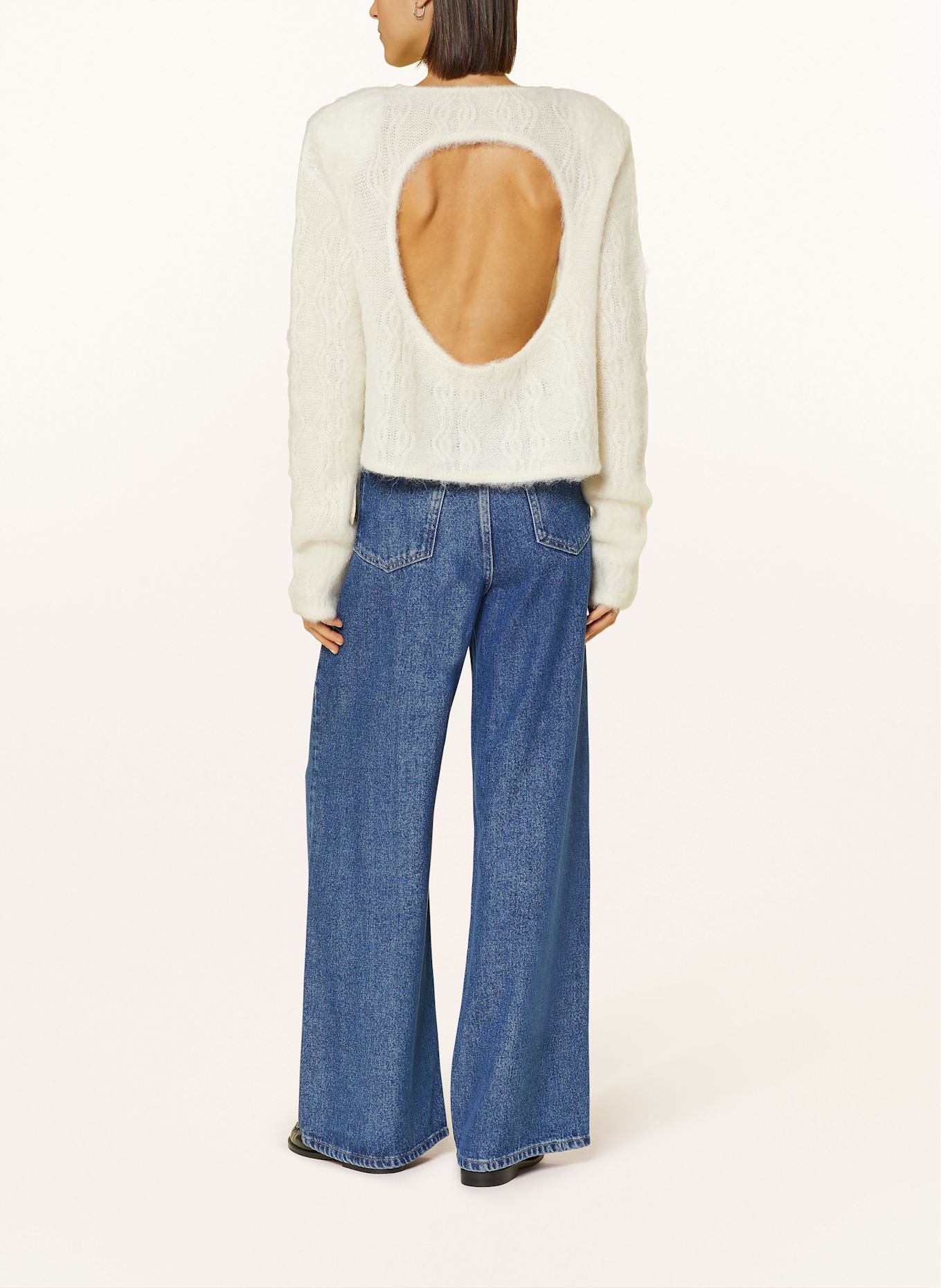 by Aylin Koenig Alpaka-Pullover ISABELLE mit Cut-out: ECRU