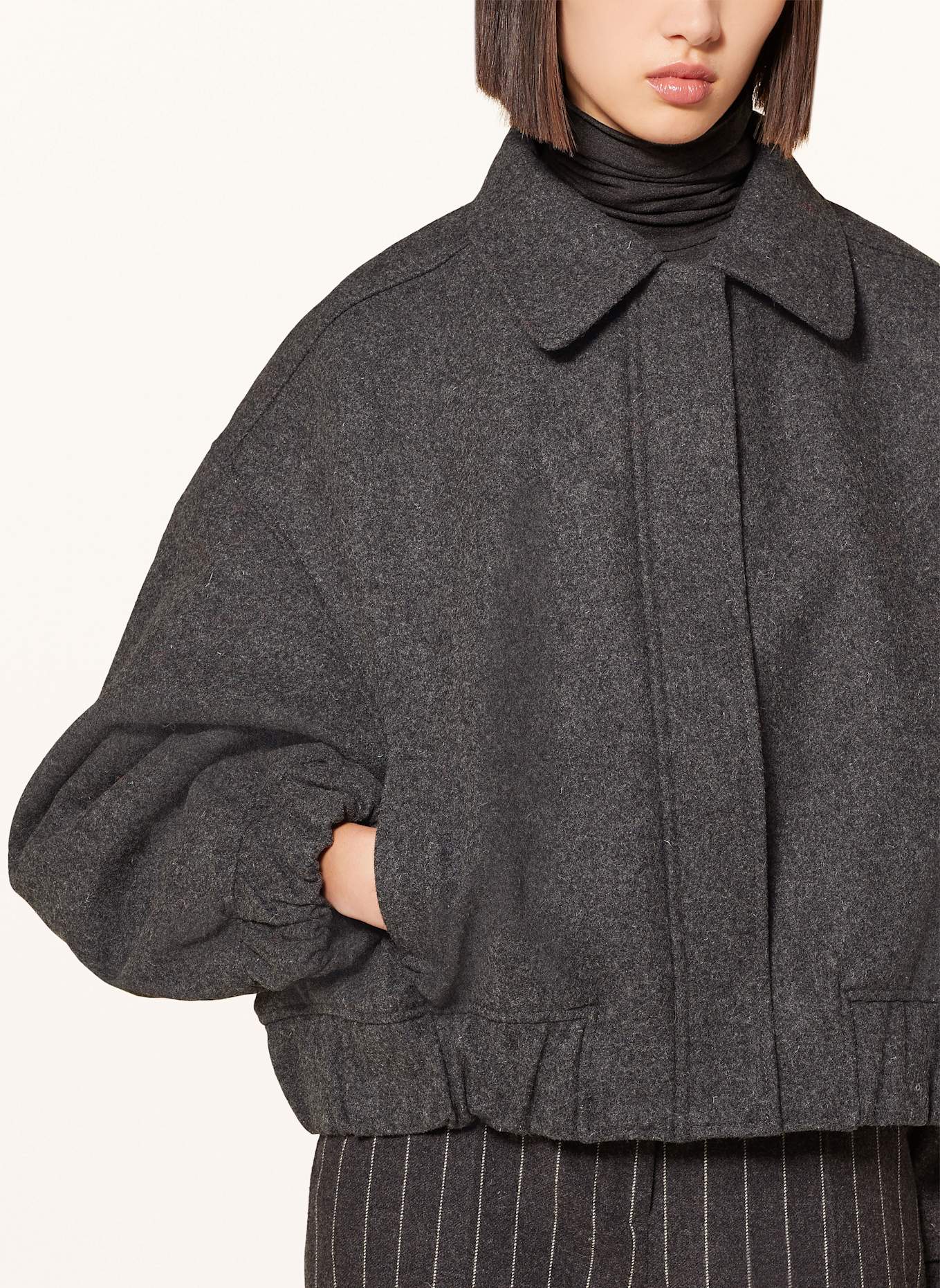 by Aylin Koenig Oversized-Jacke FAYE: DUNKELGRAU