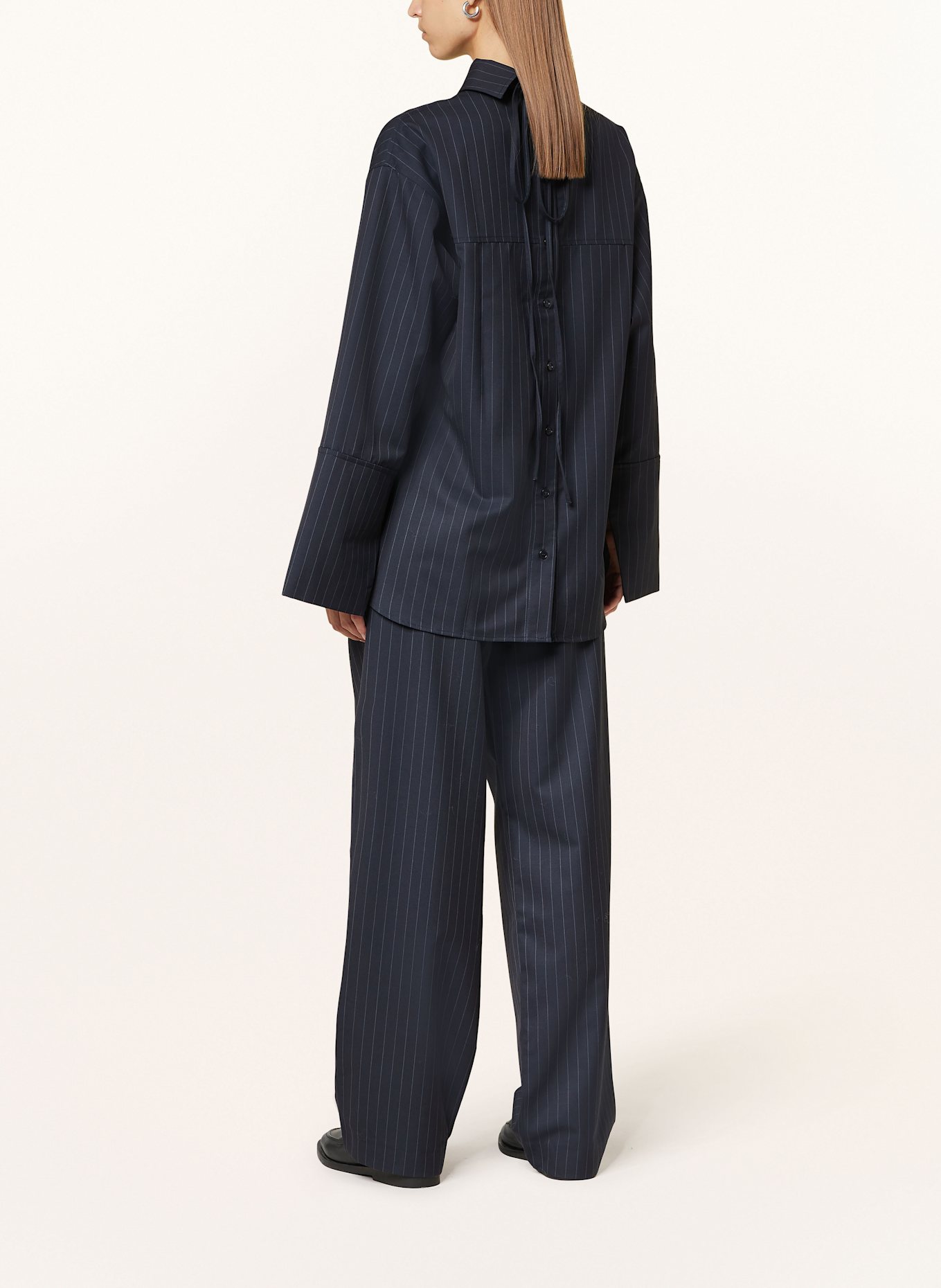 by Aylin Koenig Wide leg trousers, Color: Gucci Kids GG velvet midi dress Red (Image 3)