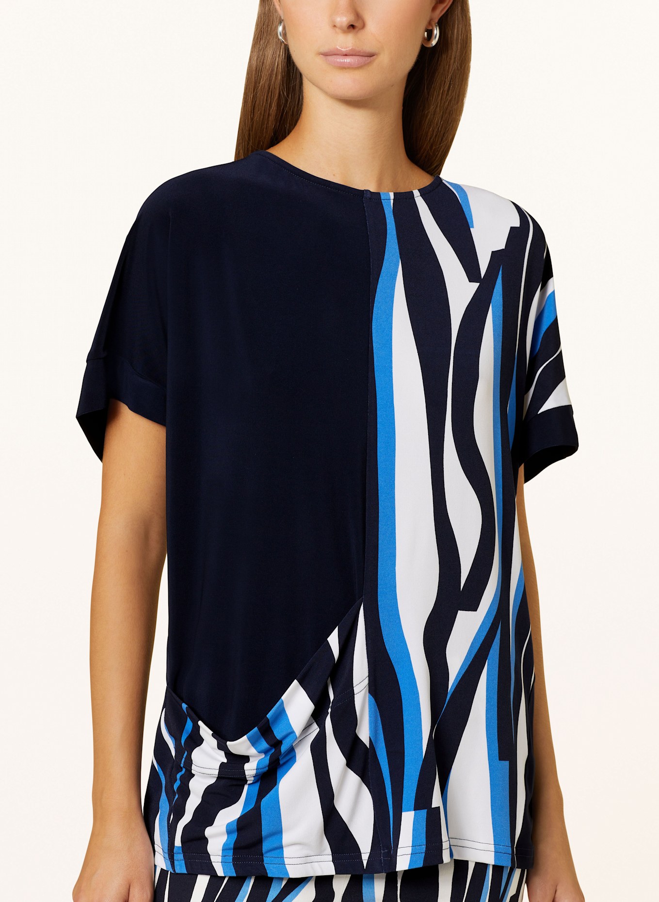 Joseph Ribkoff Blusenshirt: DUNKELBLAU / BLAU / WEISS