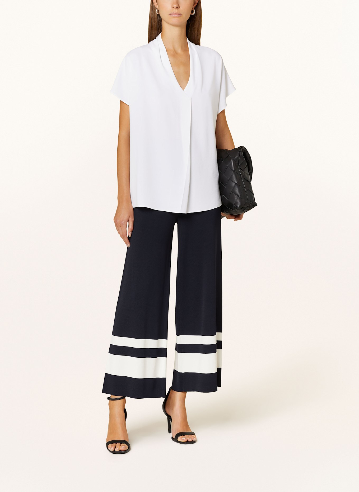 Joseph Ribkoff Strick-Culotte: DUNKELBLAU / WEISS