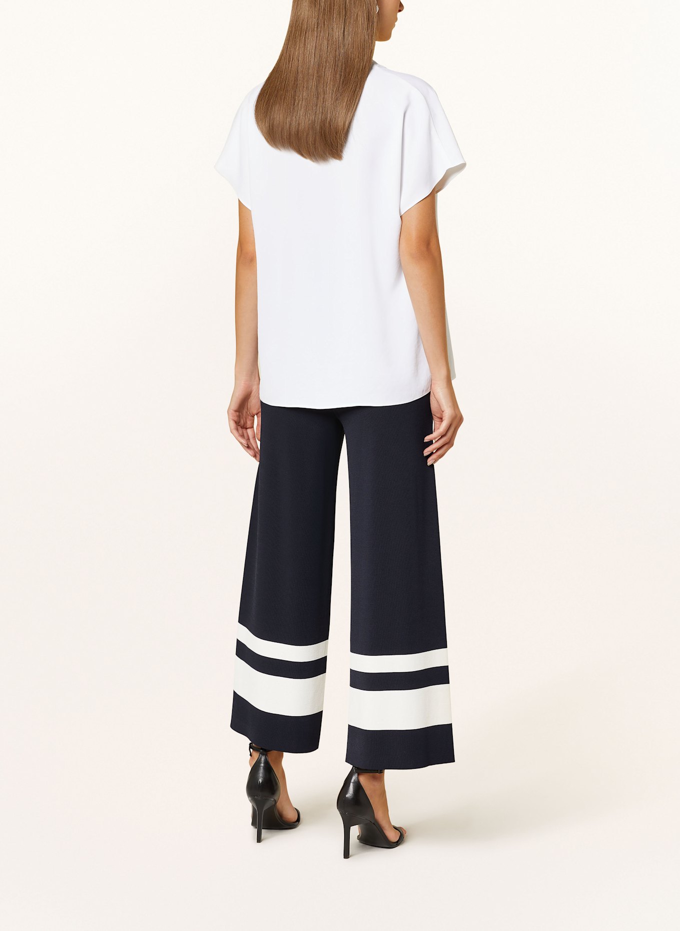 Joseph Ribkoff Strick-Culotte: DUNKELBLAU / WEISS