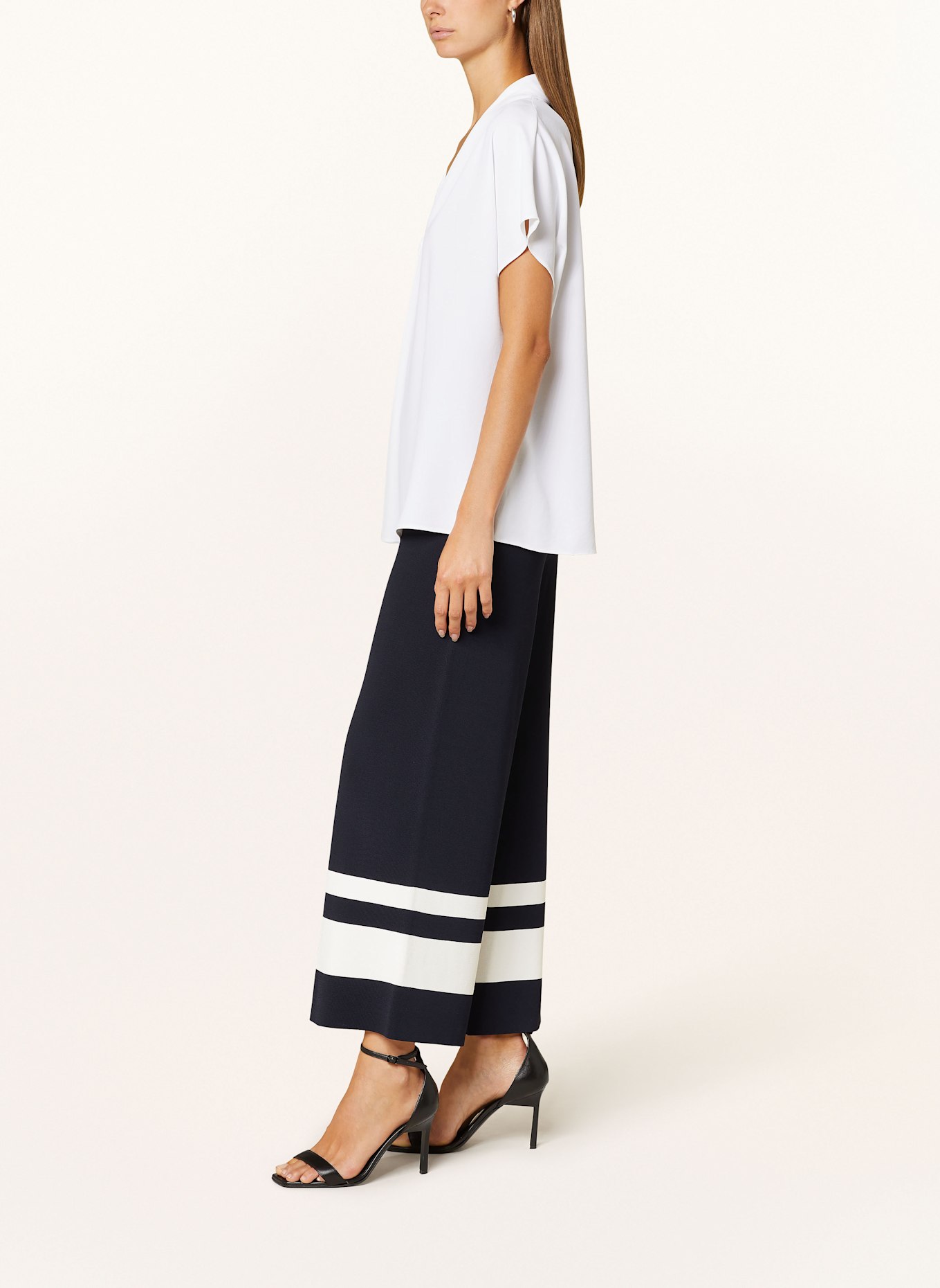 Joseph Ribkoff Strick-Culotte: DUNKELBLAU / WEISS