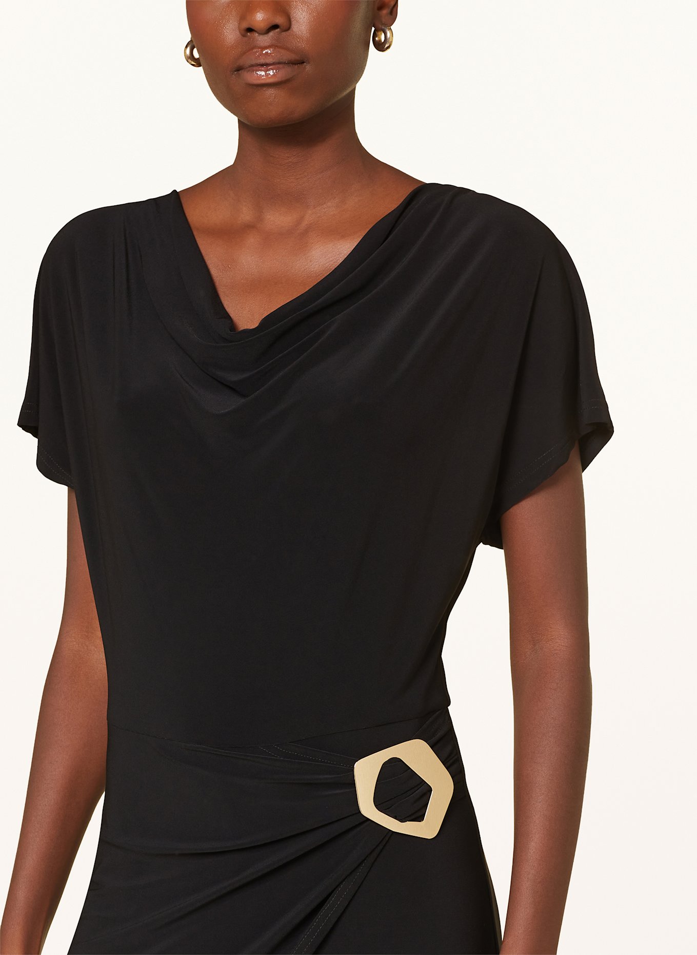 Joseph Ribkoff Jumpsuit in Wickeloptik: SCHWARZ
