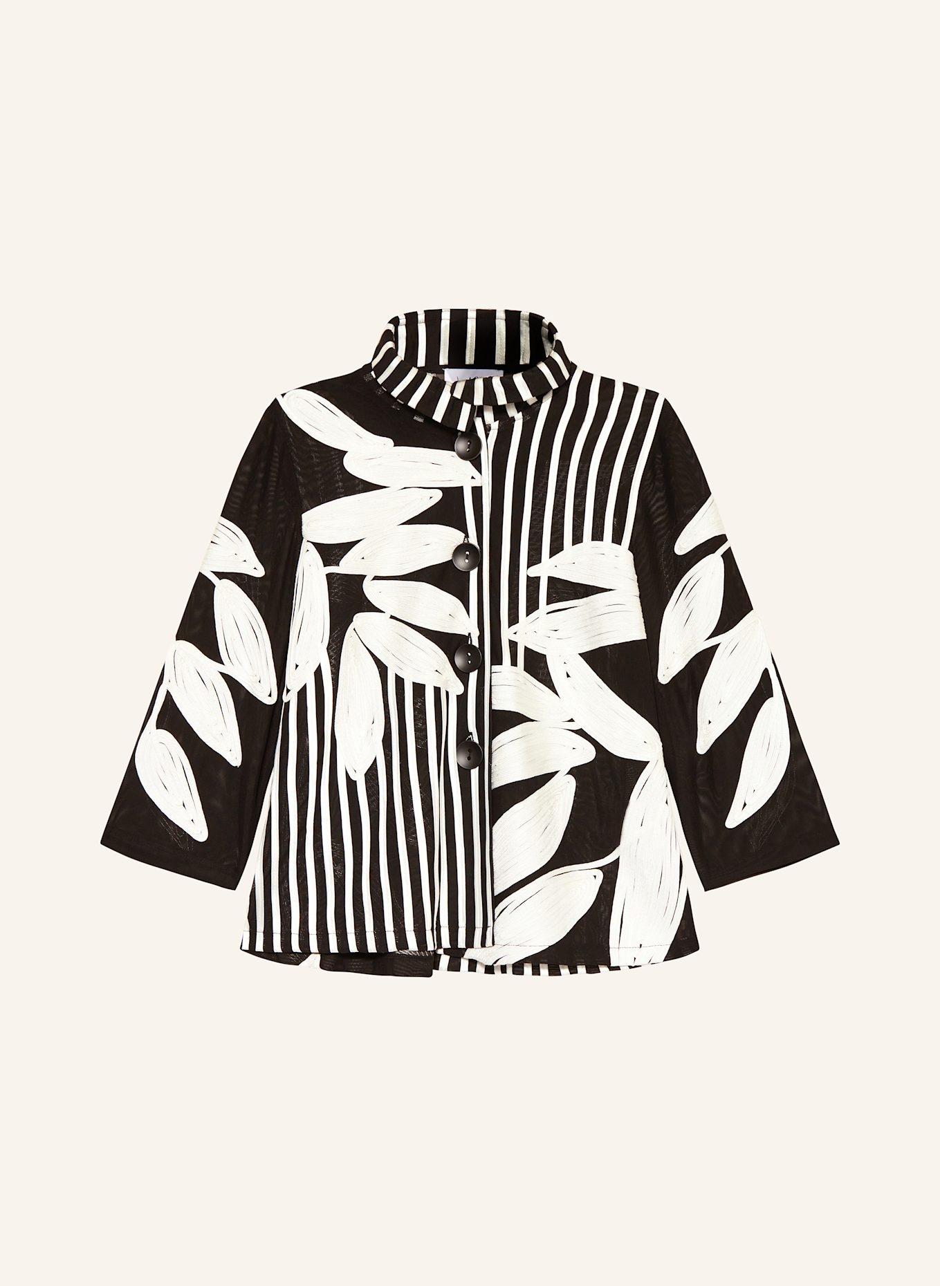 Joseph Ribkoff Bluse mit 3/4-Arm: SCHWARZ / WEISS