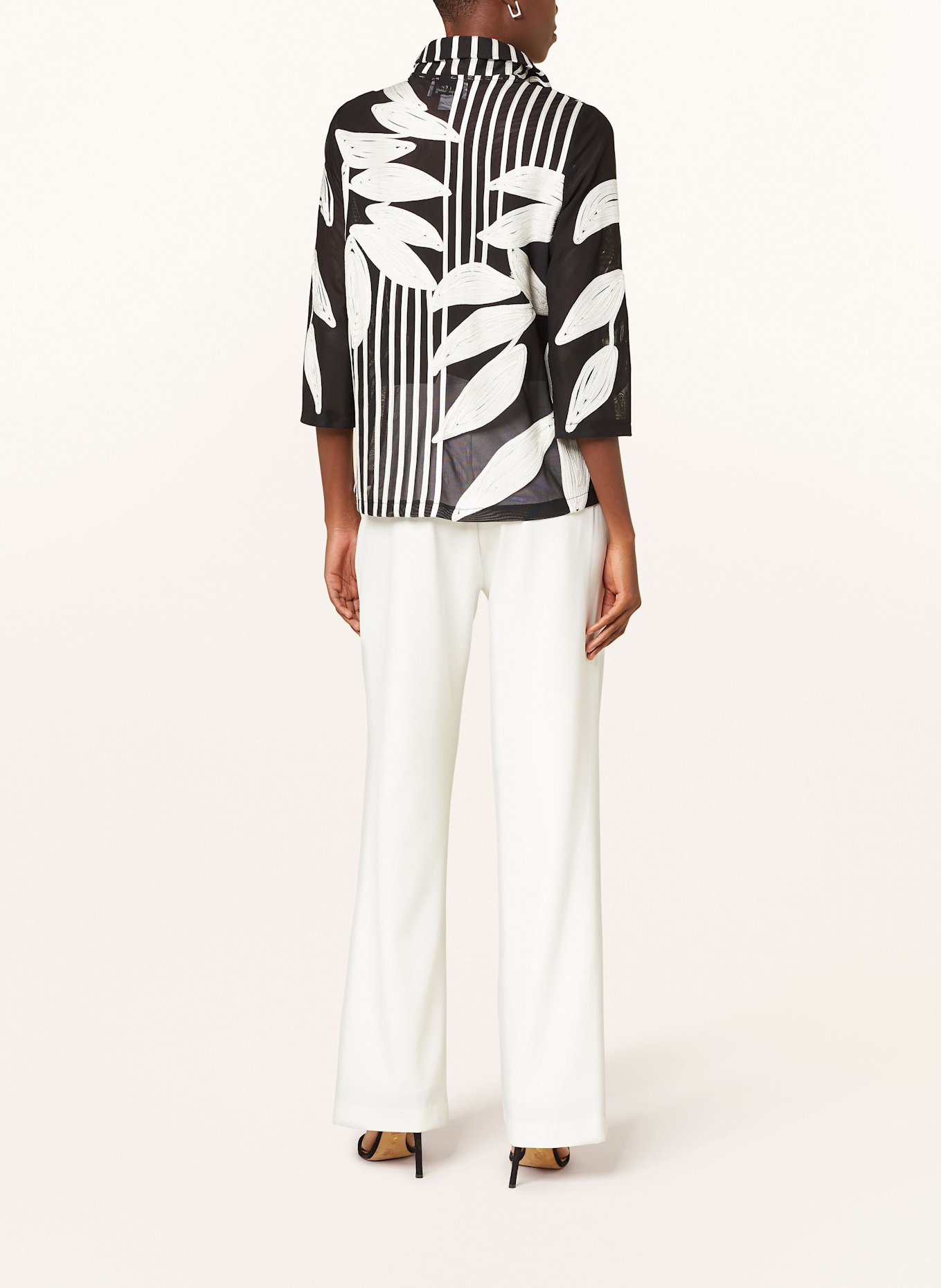 Joseph Ribkoff Bluse mit 3/4-Arm: SCHWARZ / WEISS