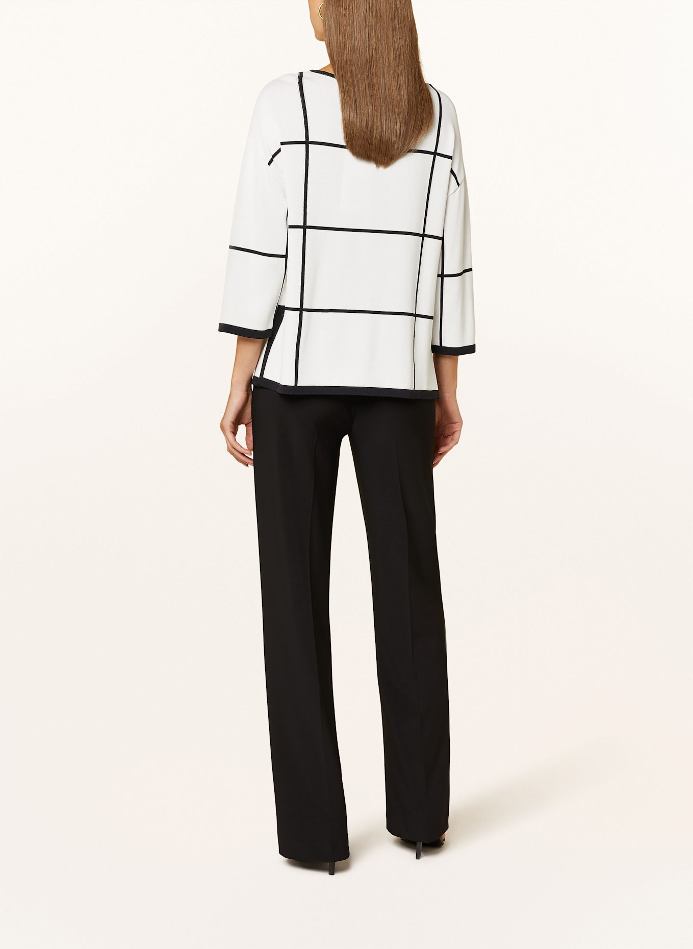Joseph Ribkoff Pullover mit 3/4-Arm: WEISS/ SCHWARZ
