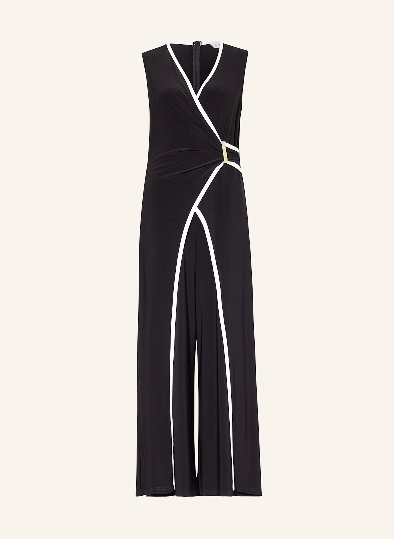 Joseph Ribkoff Jumpsuit in Wickeloptik: SCHWARZ/ WEISS
