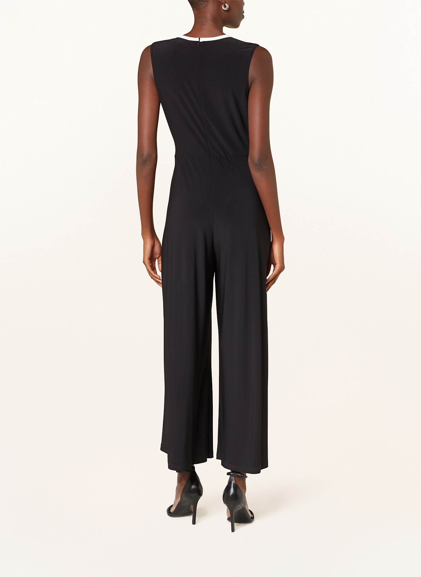Joseph Ribkoff Jumpsuit in Wickeloptik: SCHWARZ/ WEISS