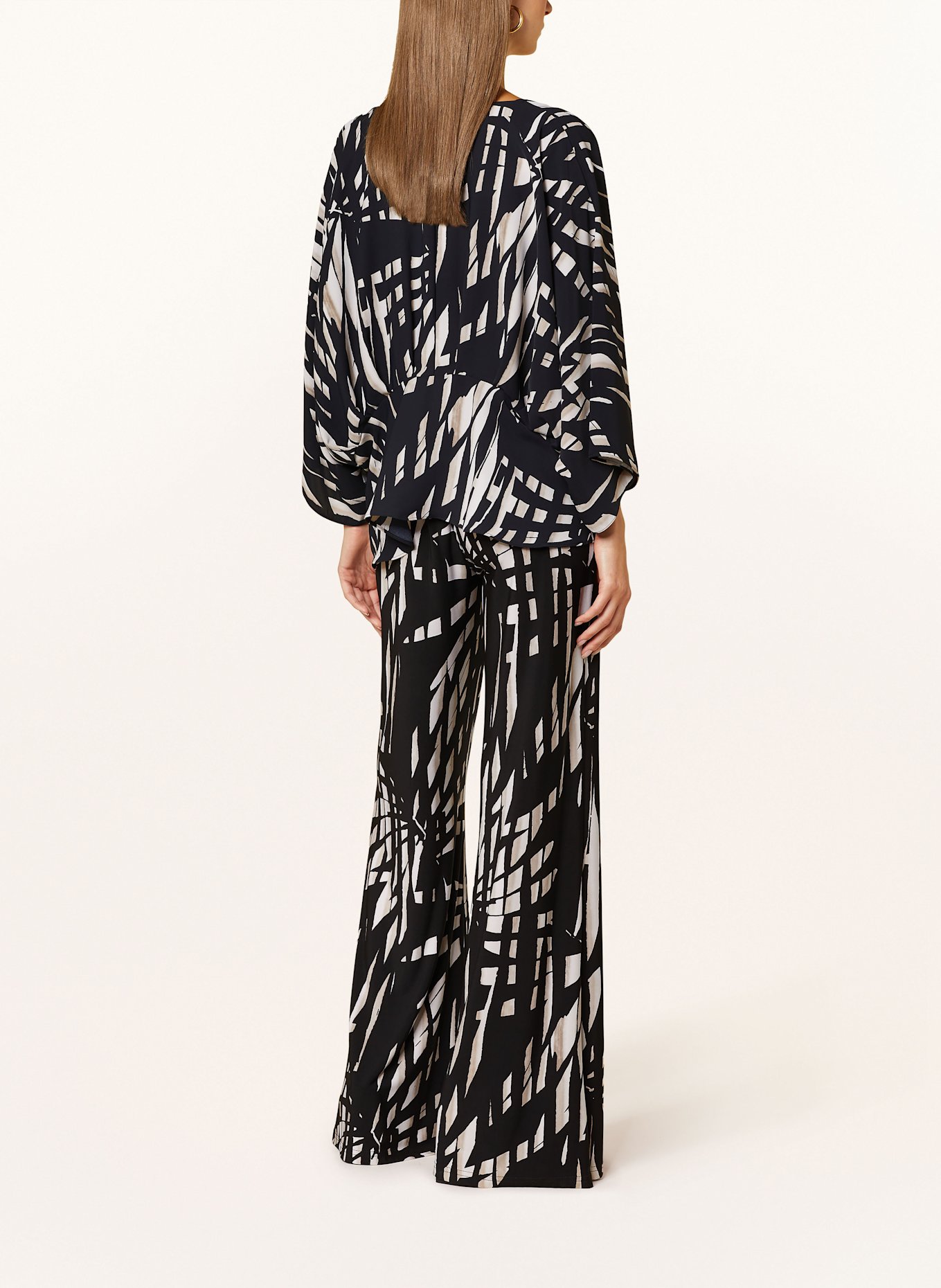 Joseph Ribkoff Bluzka z rękawem 3/4: CZARNY / JASNOBRĄZOWY