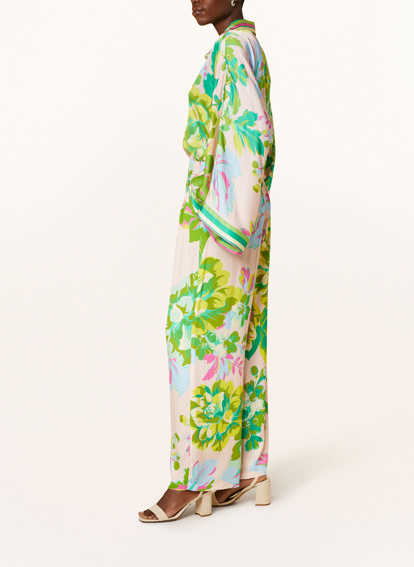 yippie hippie Satinhose: HELLROSA / GRÜN / GELB