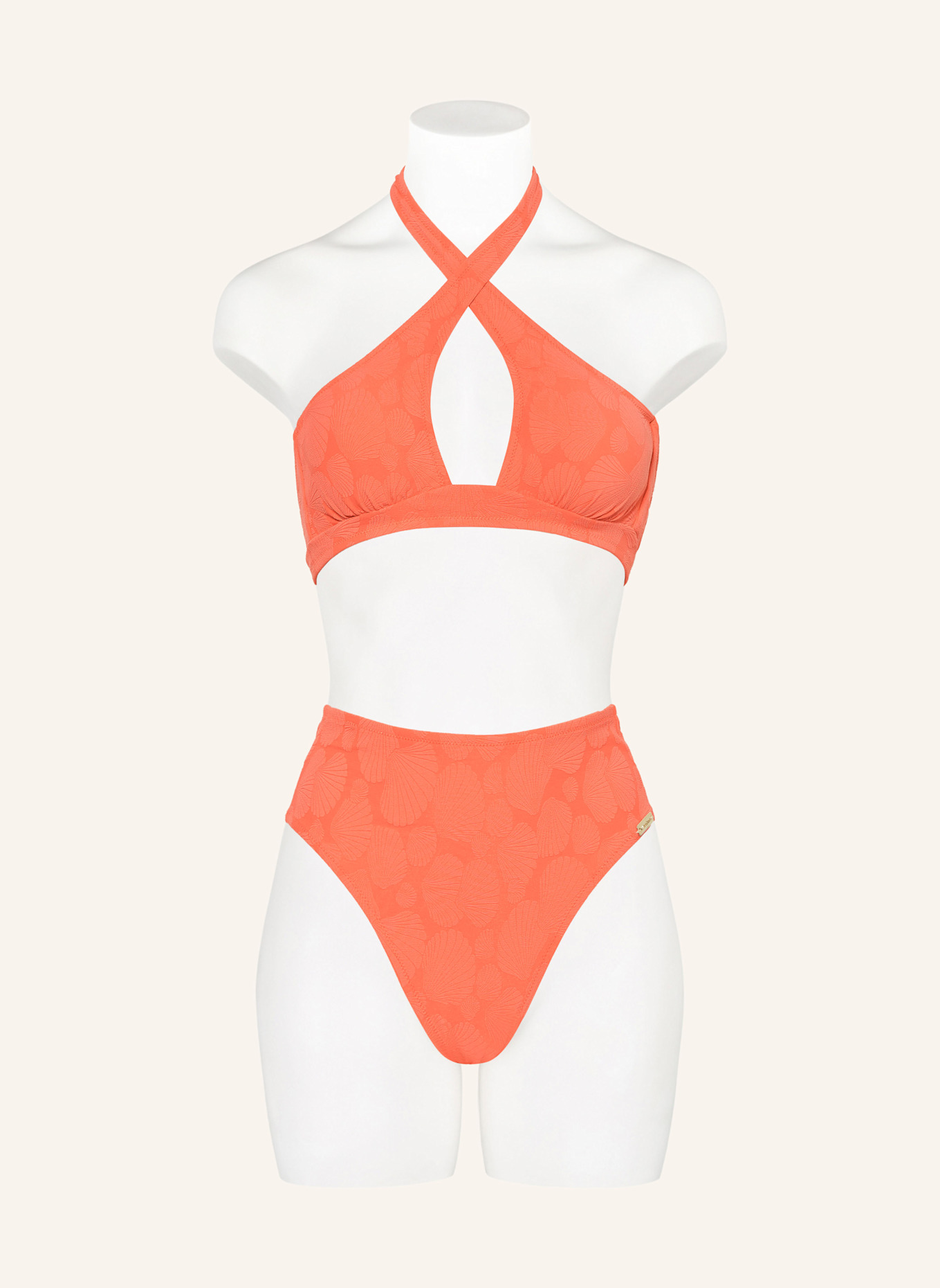 watercult Neckholder-Bikini-Top COASTAL DAYDREAM: HELLROT
