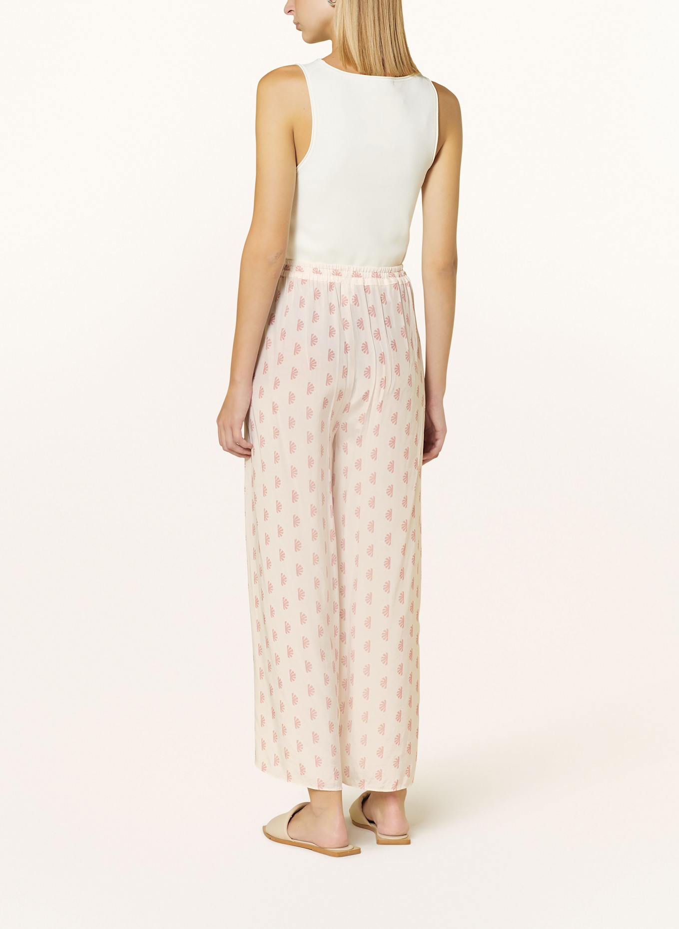 watercult SWIM SPARKLE wide leg trousers, Color: LIGHT PINK/ DUSKY PINK (Image 3)