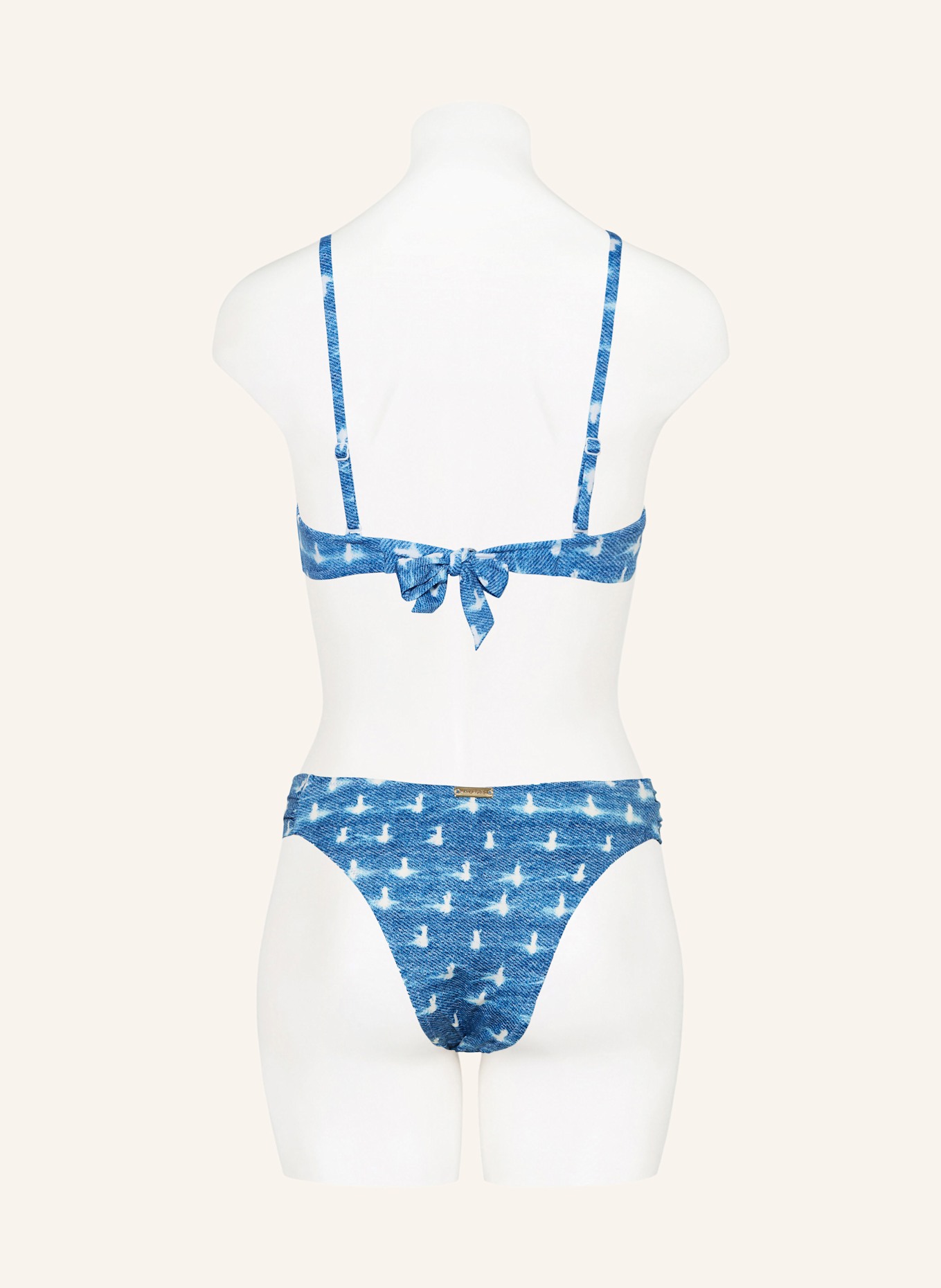 watercult Bralette bikini top URBAN INDIGO: BLUE / WHITE