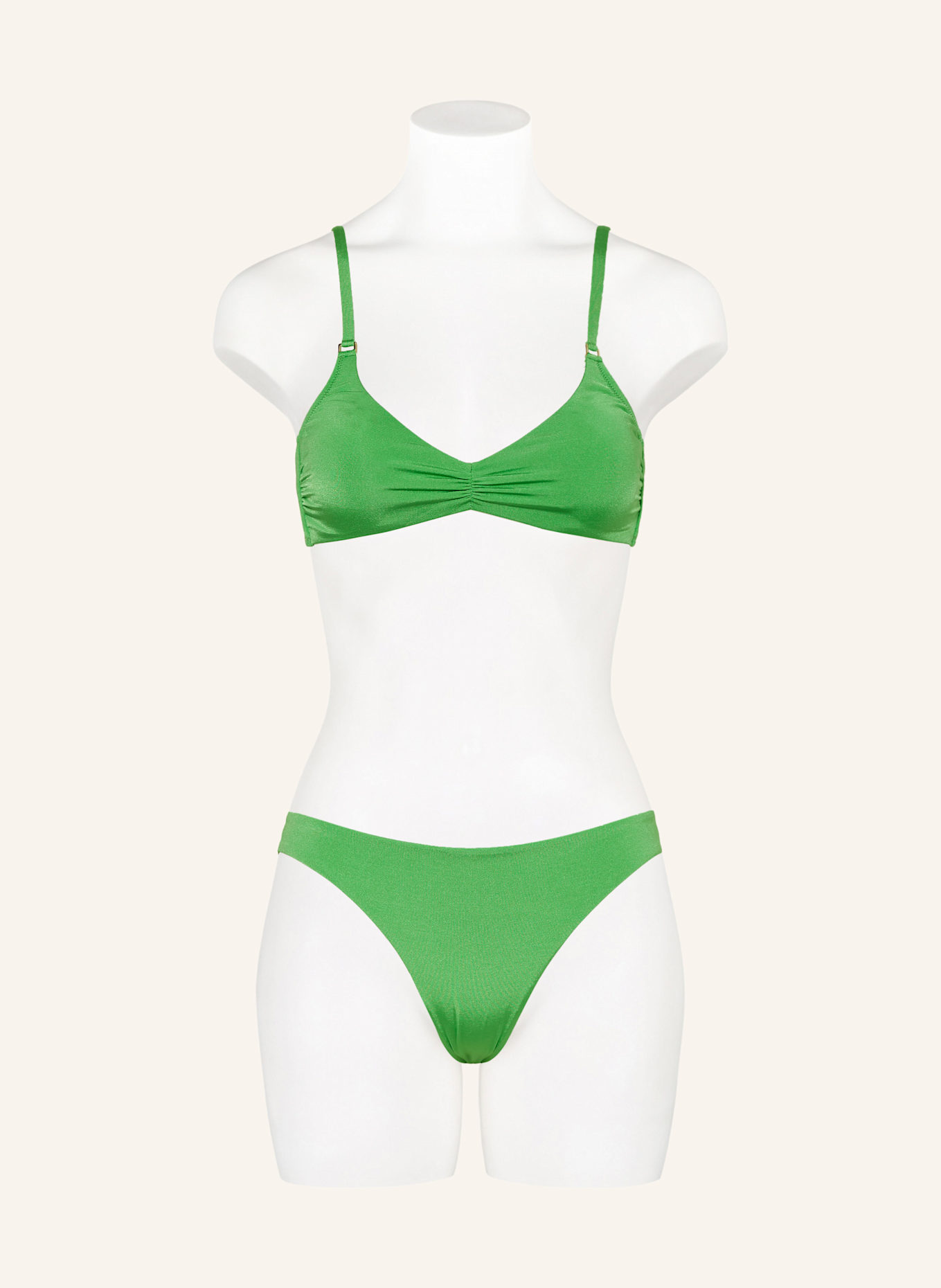 watercult Brazilian-Bikini-Hose SHIMMERING SOLIDS: GRÜN