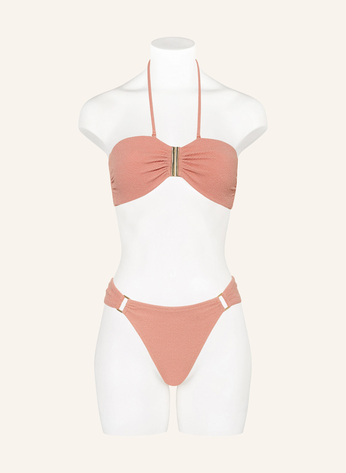 watercult Bandeau-Bikini-Top SWIM SPARKLE mit Glitzergarn: ROSÉ