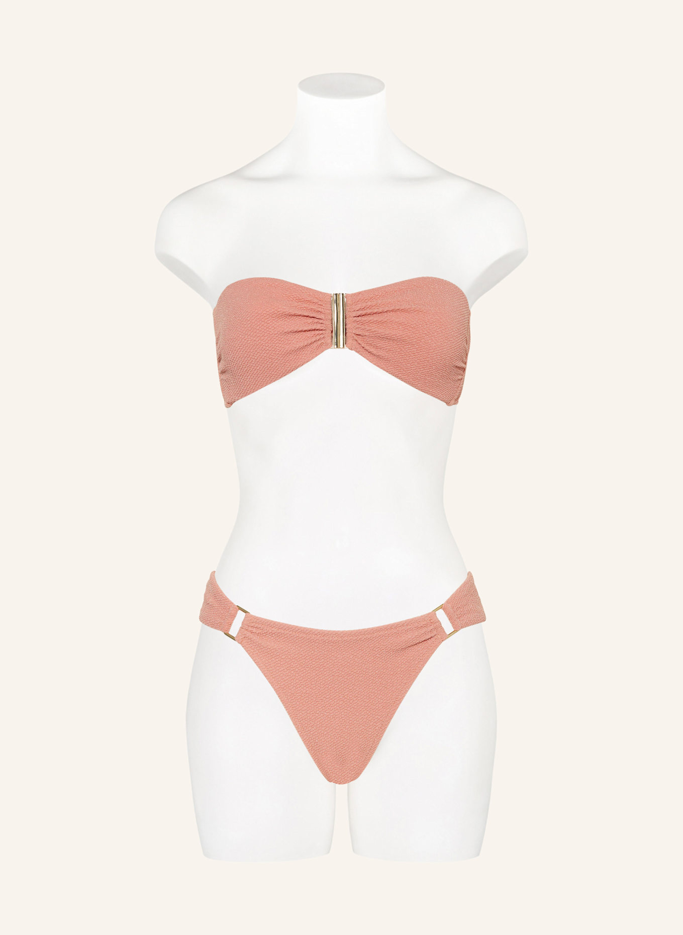 watercult Bandeau-Bikini-Top SWIM SPARKLE mit Glitzergarn: ROSÉ