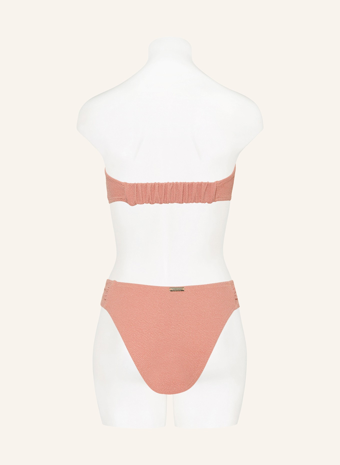 watercult Bandeau-Bikini-Top SWIM SPARKLE mit Glitzergarn: ROSÉ