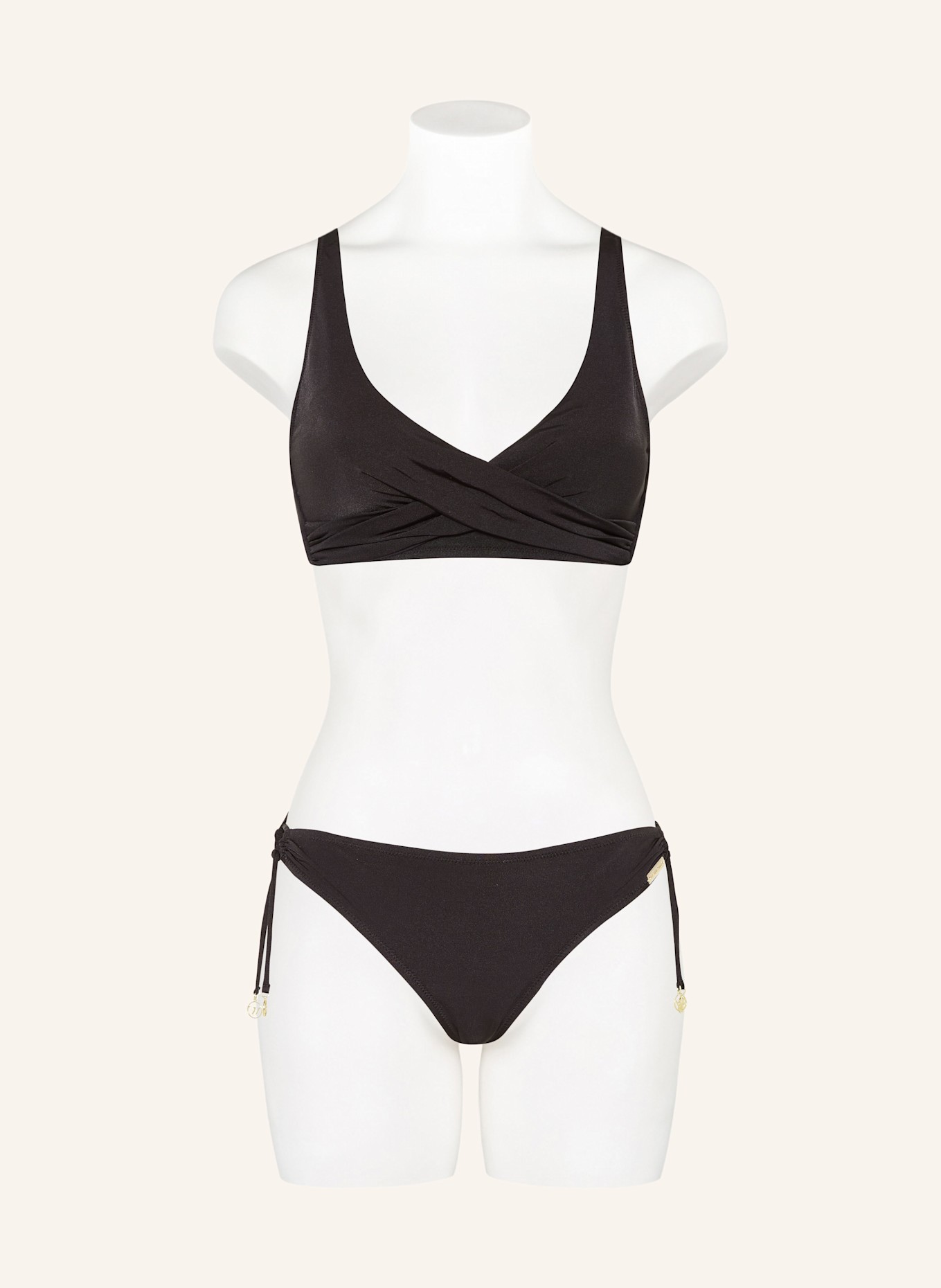 watercult SHIMMERING SOLIDS basic bikini bottoms, Color: BLACK (Image 2)