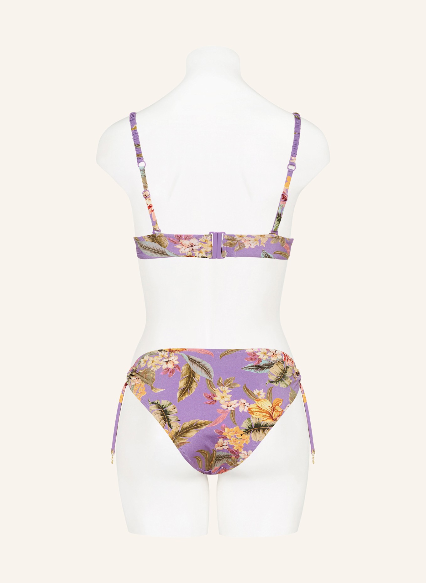 watercult Basic bikini bottoms MIDSUMMER SENTIMENT, Color: PURPLE/ GREEN/ ROSE (Image 3)