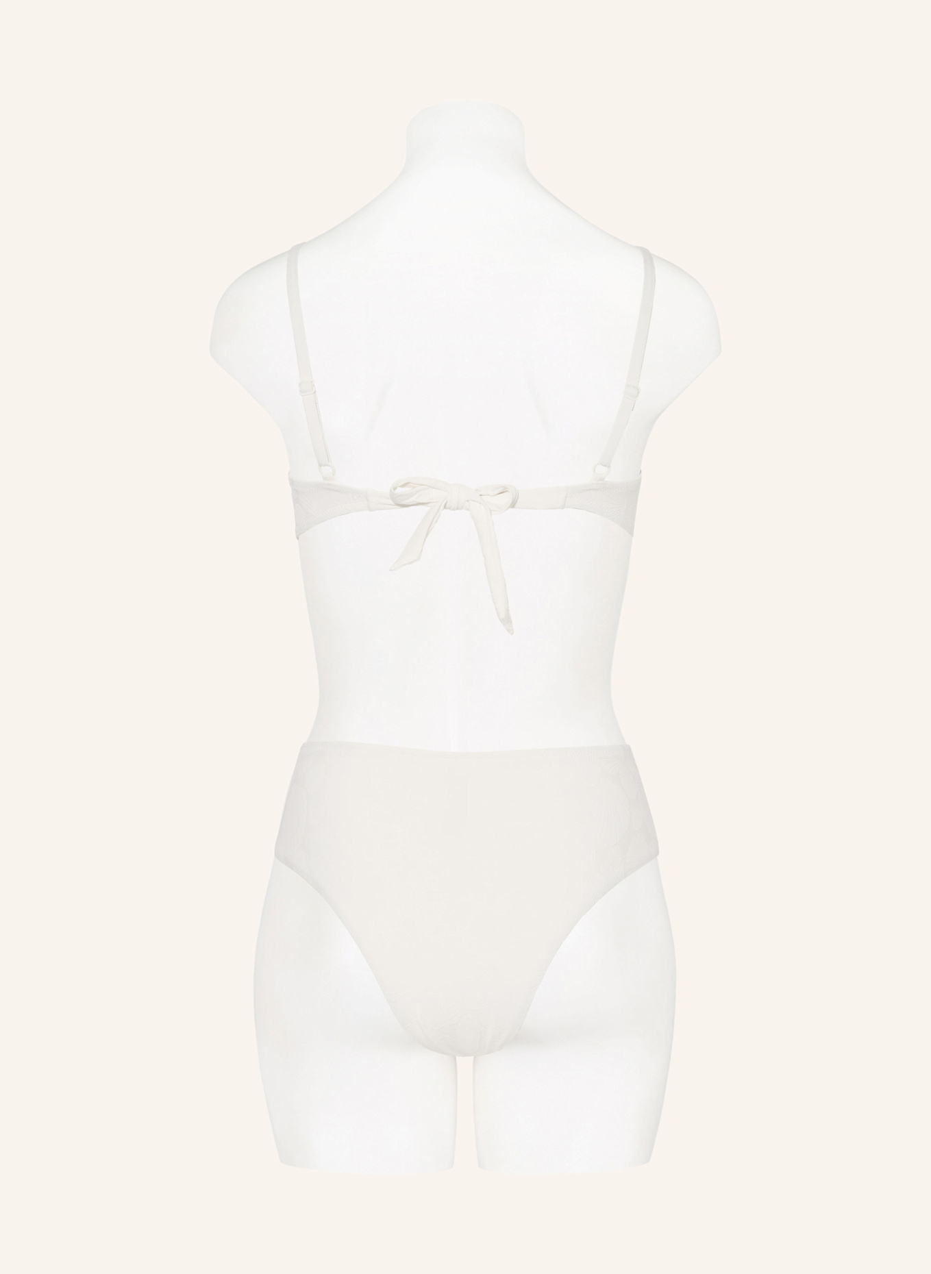 watercult COASTAL DAYDREAM high-waist bikini bottoms: ECRU