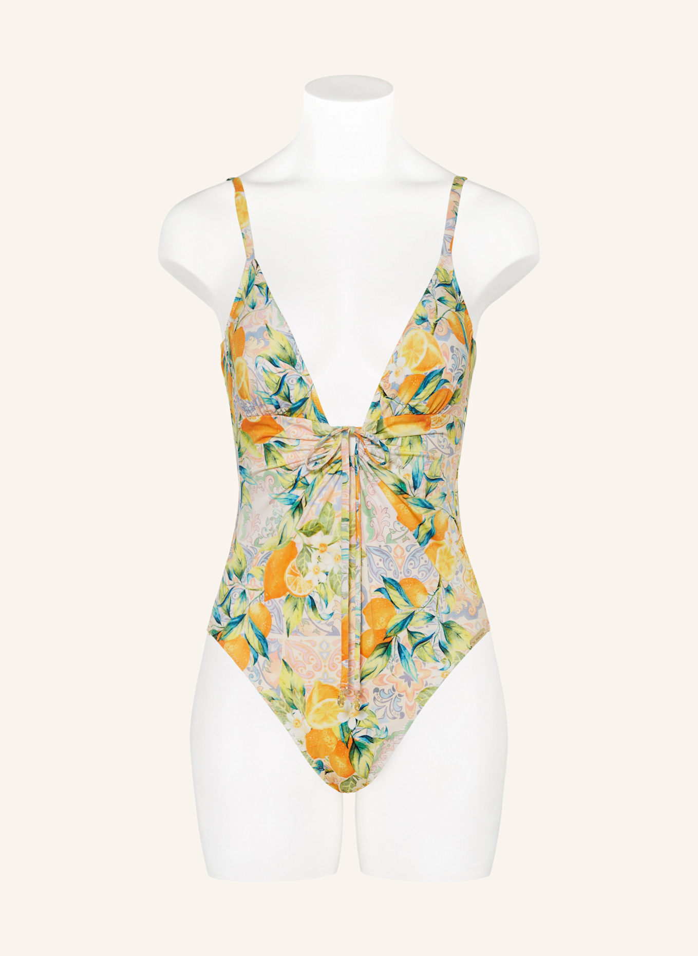 watercult DOLCE WHIMSY swimsuit, Color: ORANGE/ LIGHT GREEN/ TURQUOISE (Image 2)