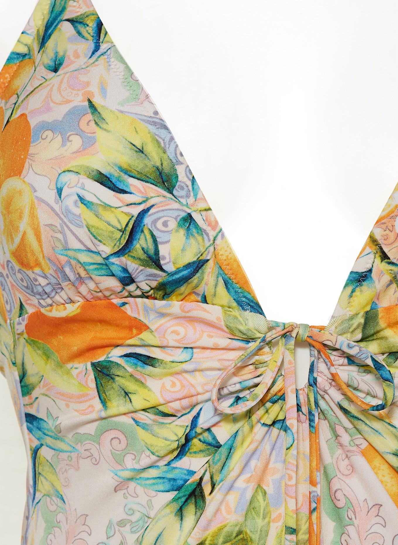 watercult DOLCE WHIMSY swimsuit, Color: ORANGE/ LIGHT GREEN/ TURQUOISE (Image 4)