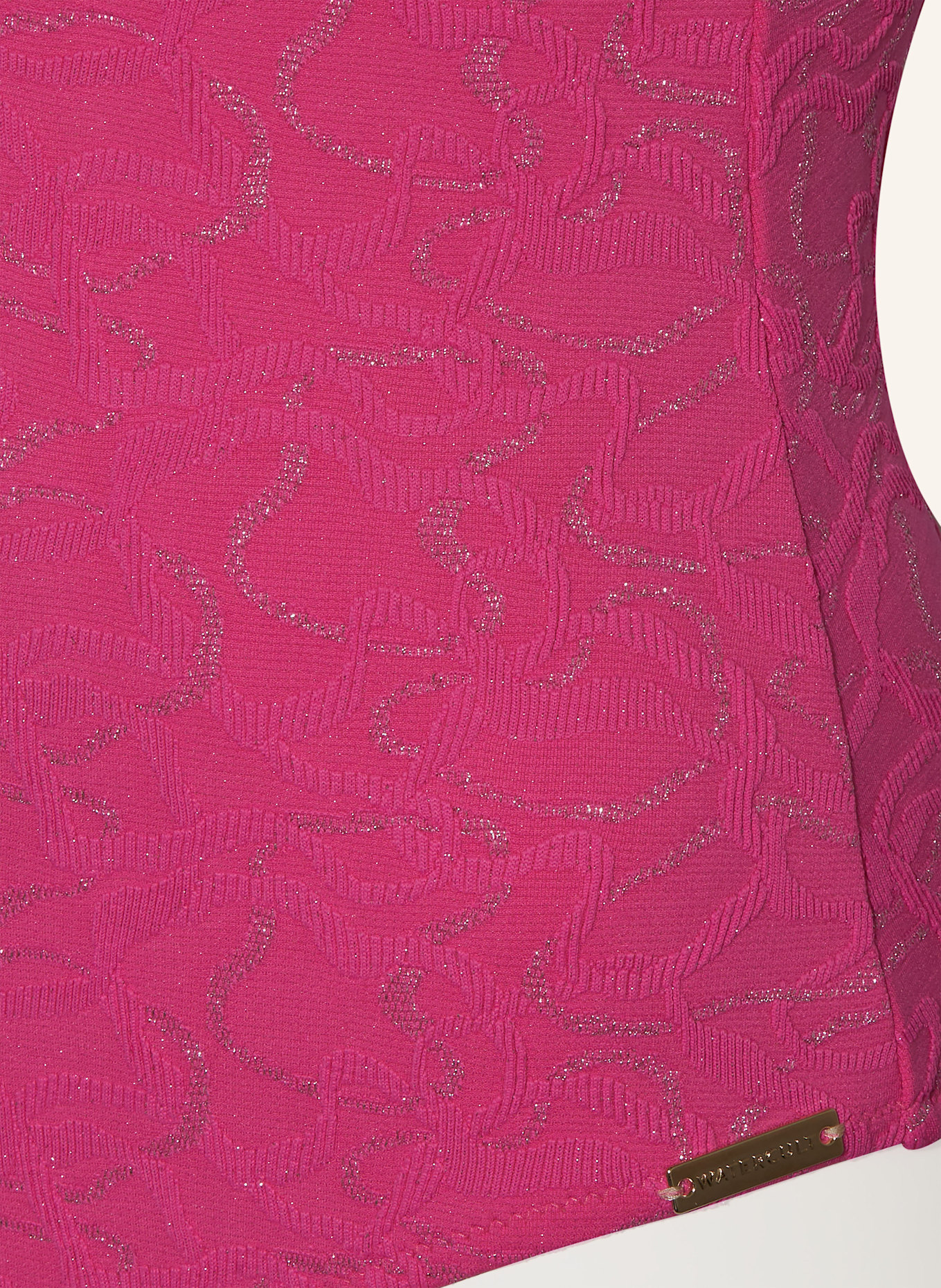 watercult Badeanzug SUPERNOVA mit Glitzergarn: PINK / SILBER