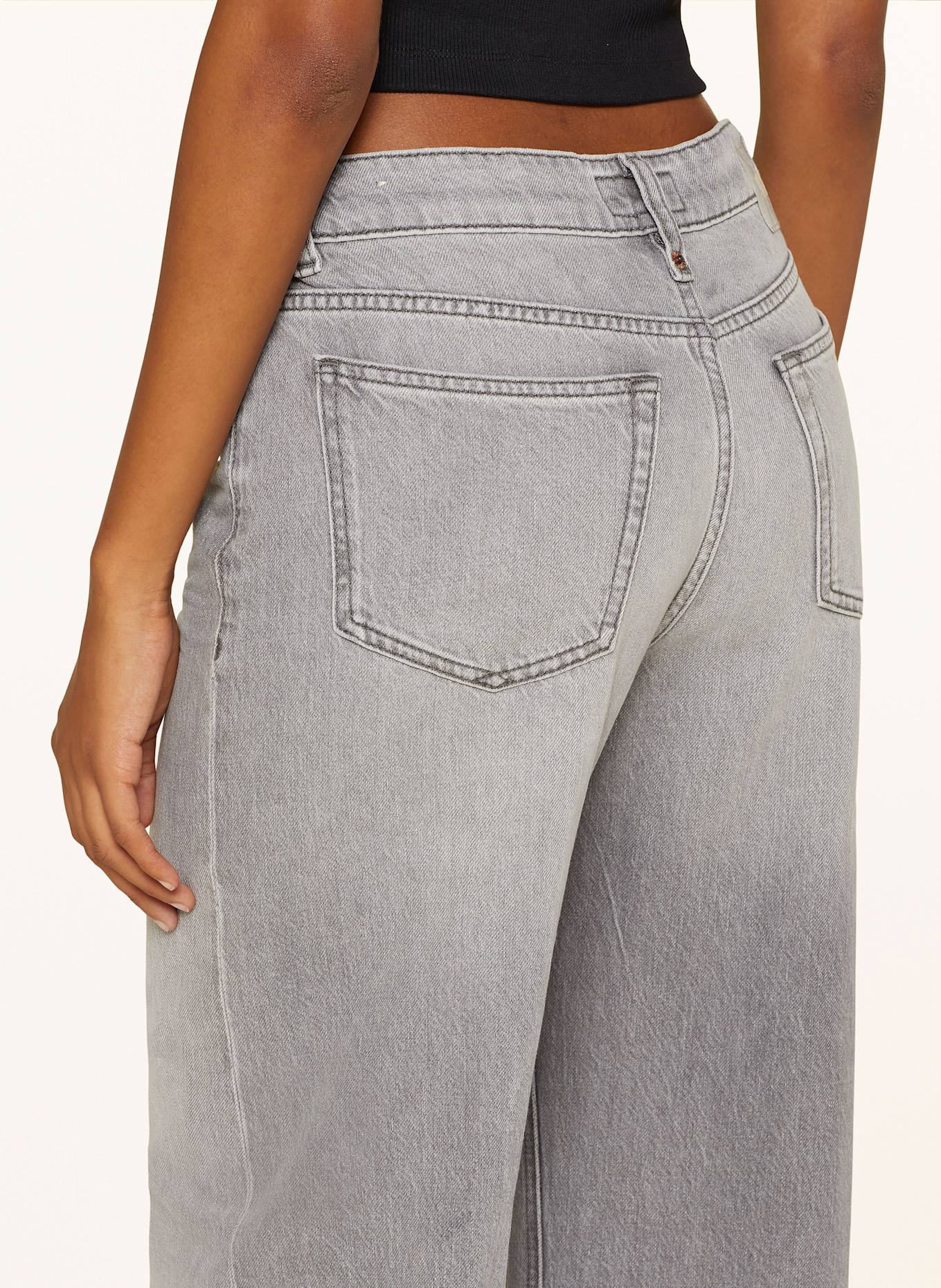 DRYKORN Jeansy wide leg MEDLEY: 6500 grau