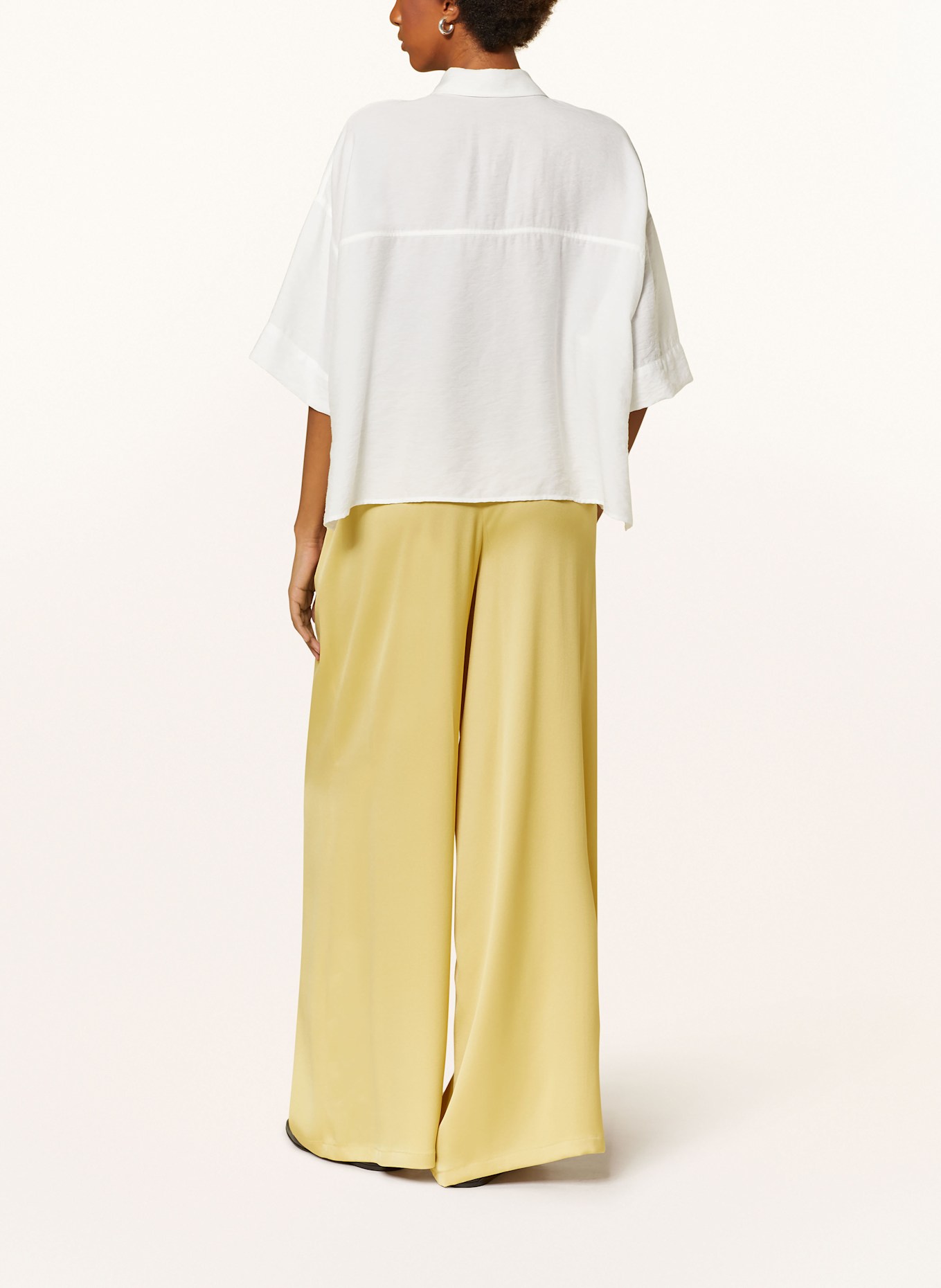 DRYKORN shirt cotton blouse YARIKA with 3/4 sleeves: ECRU