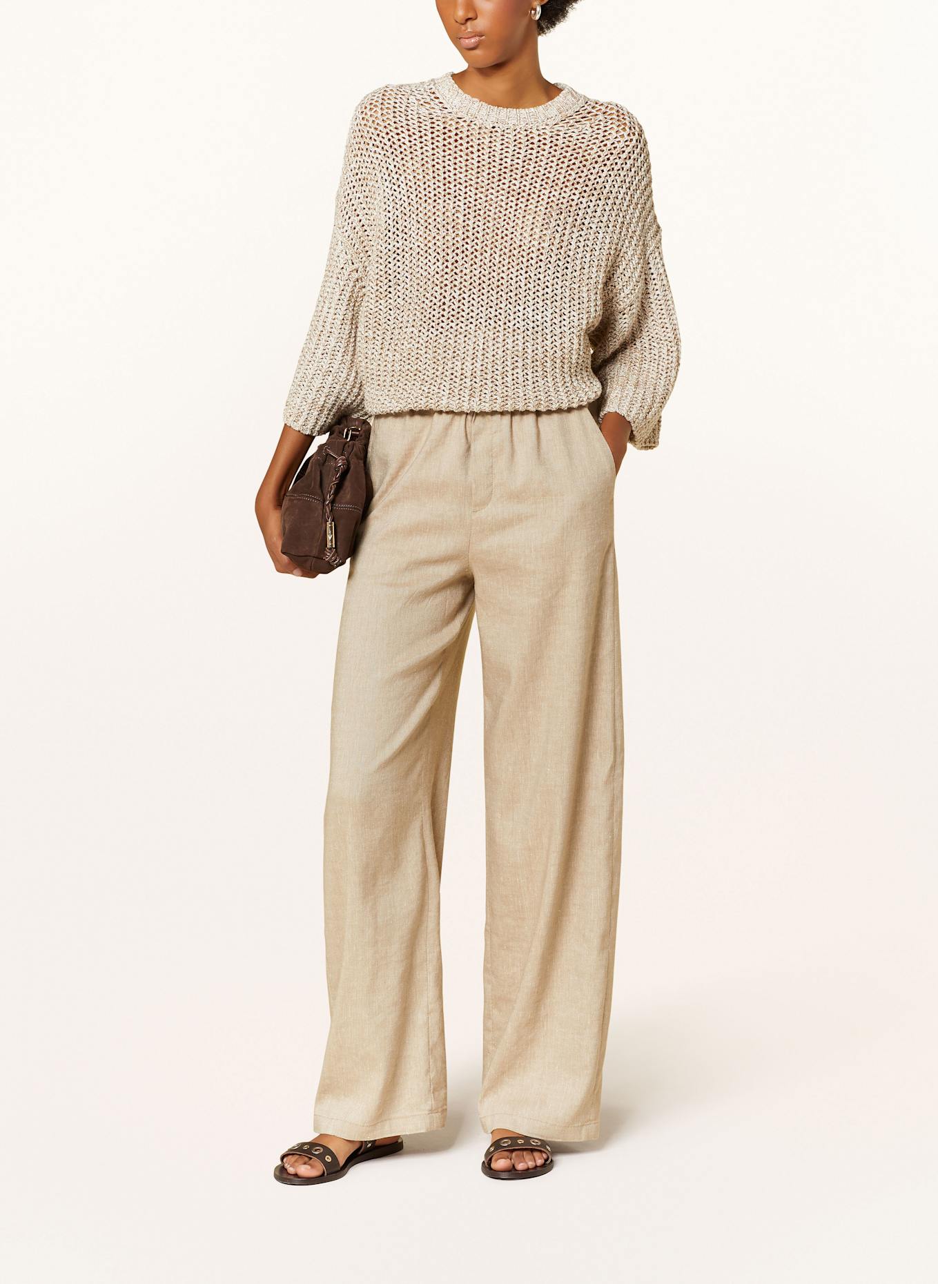 DRYKORN Pullover NILAY mit 3/4-Arm: HELLBRAUN