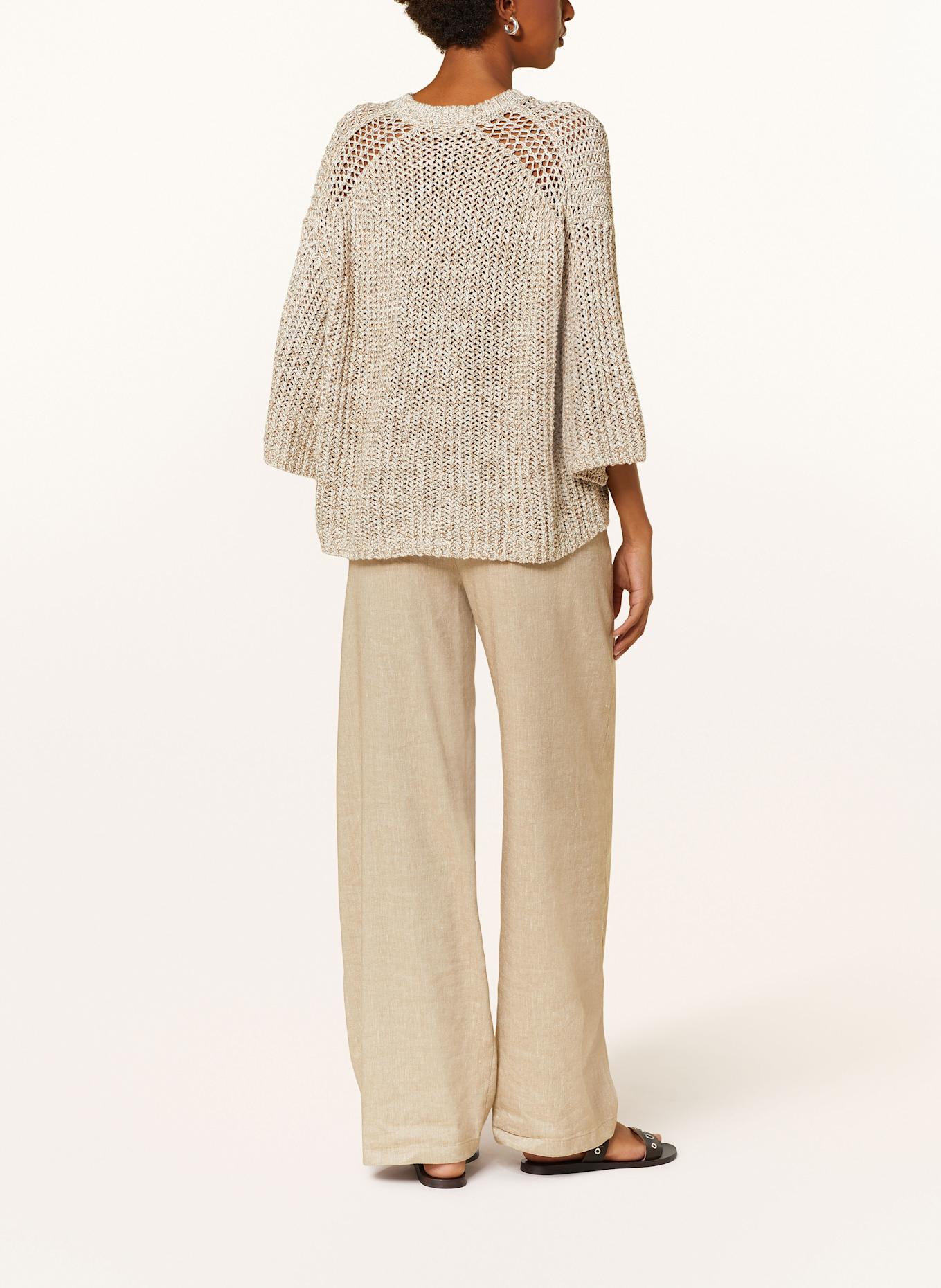 DRYKORN Pullover NILAY mit 3/4-Arm: HELLBRAUN