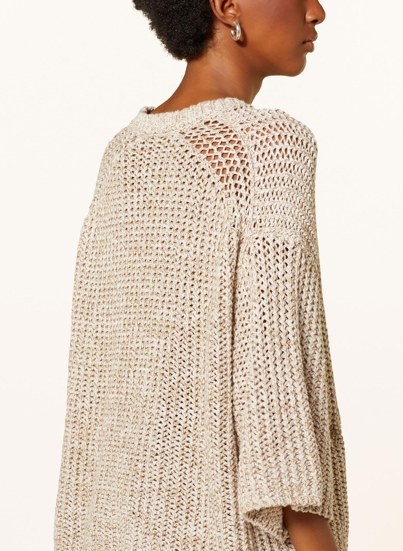 DRYKORN Pullover NILAY mit 3/4-Arm: HELLBRAUN
