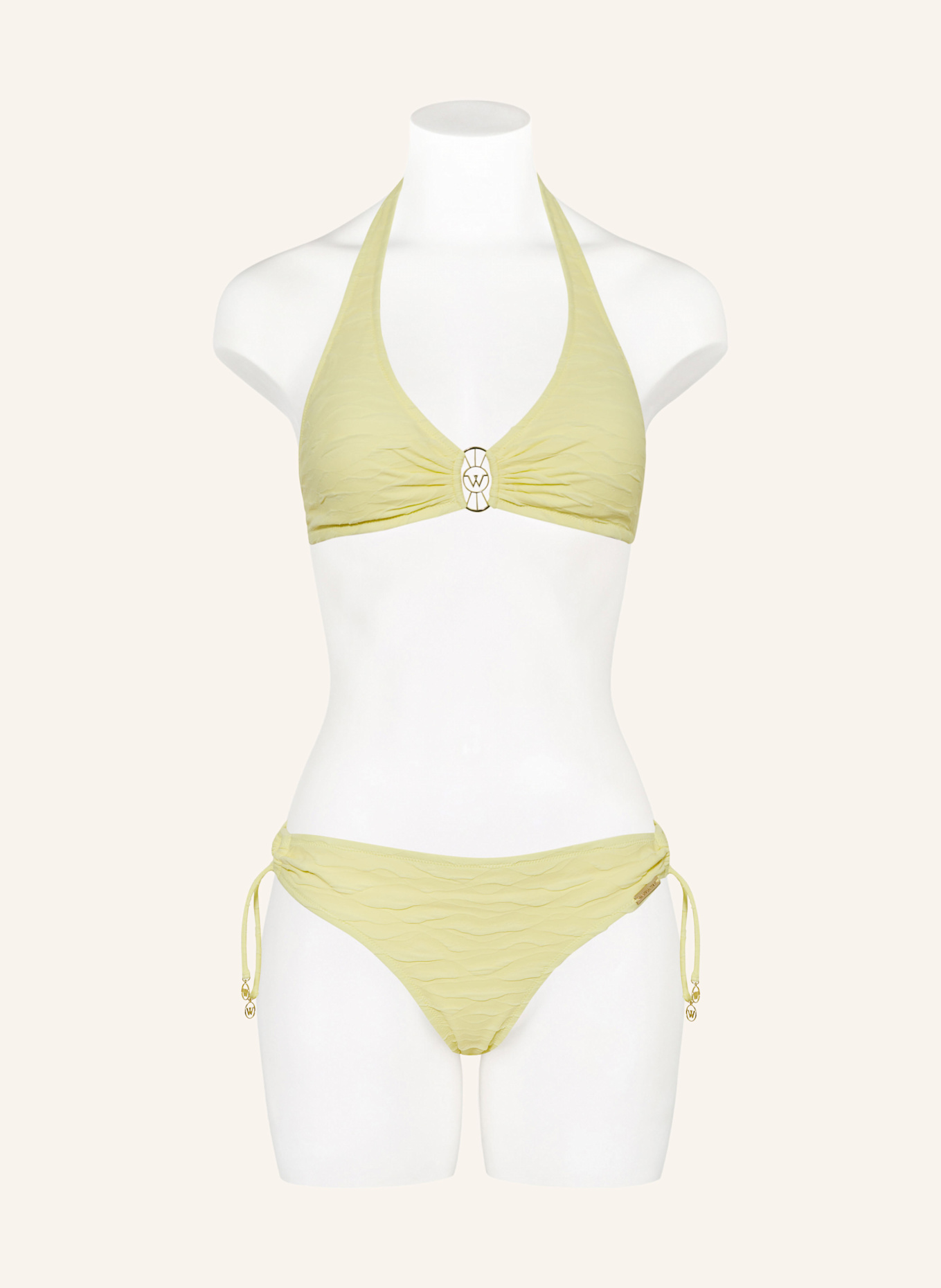 watercult Neckholder-Bikini-Top TIDAL RADIANCE: HELLGELB