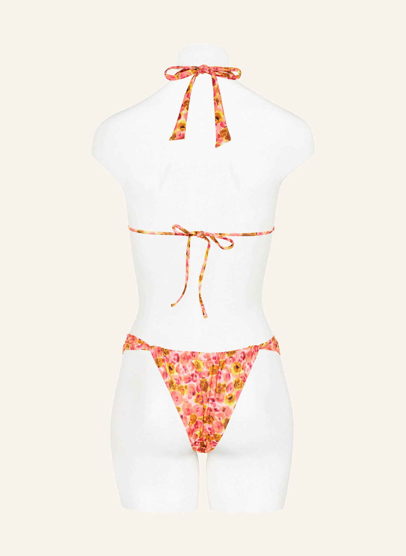 watercult Triangel-Bikini-Top EUPHORIC BLOOMWAVE: NEONPINK / NEONORANGE / GELB