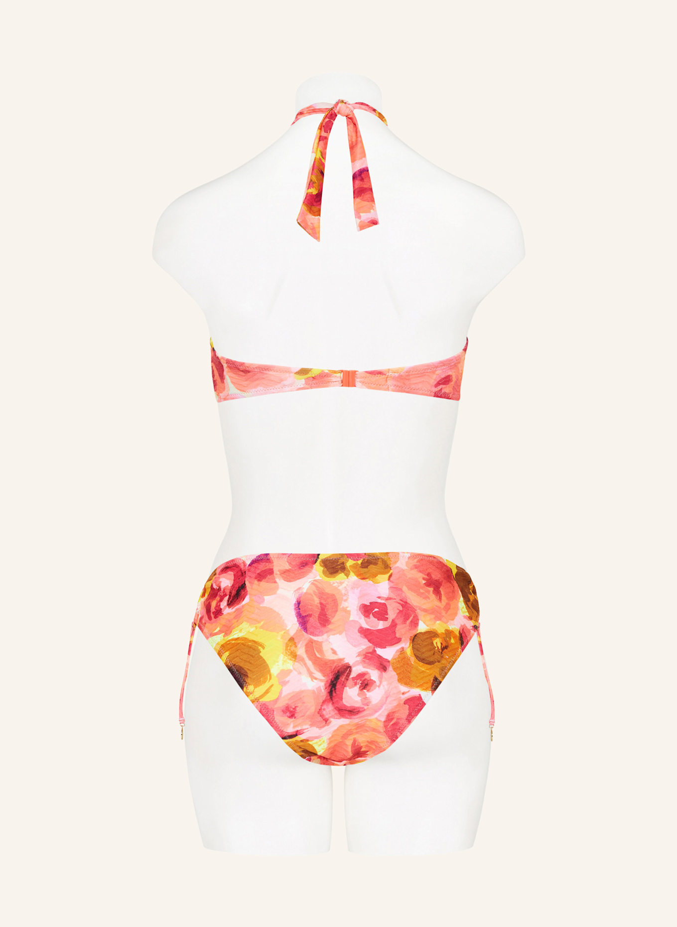 watercult Neckholder-Bikini-Top EUPHORIC BLOOMWAVE: NEONPINK/ NEONORANGE/ GELB