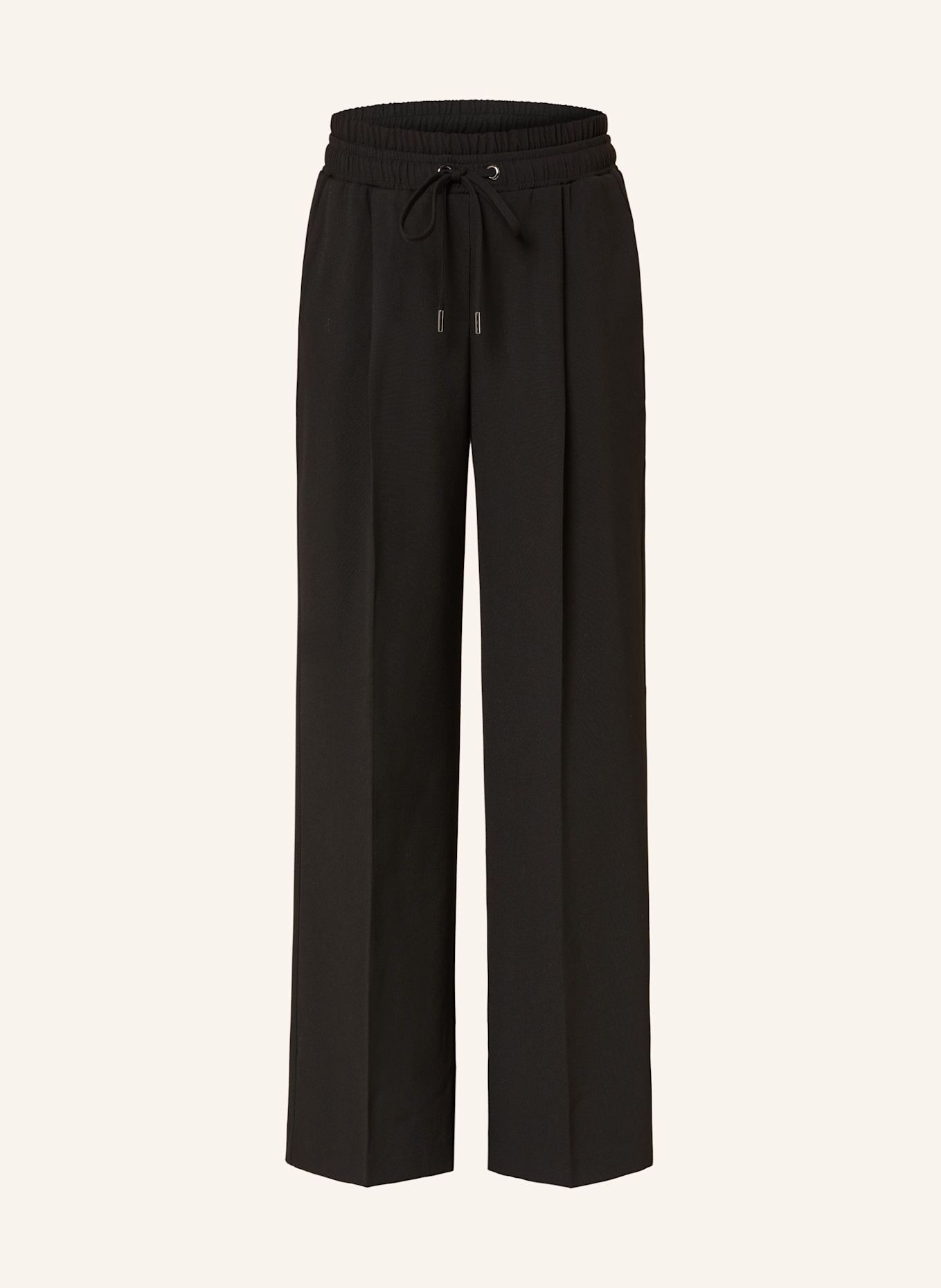 OPUS MUTASI wide leg slim trousers, Color: BLACK (Image 1)