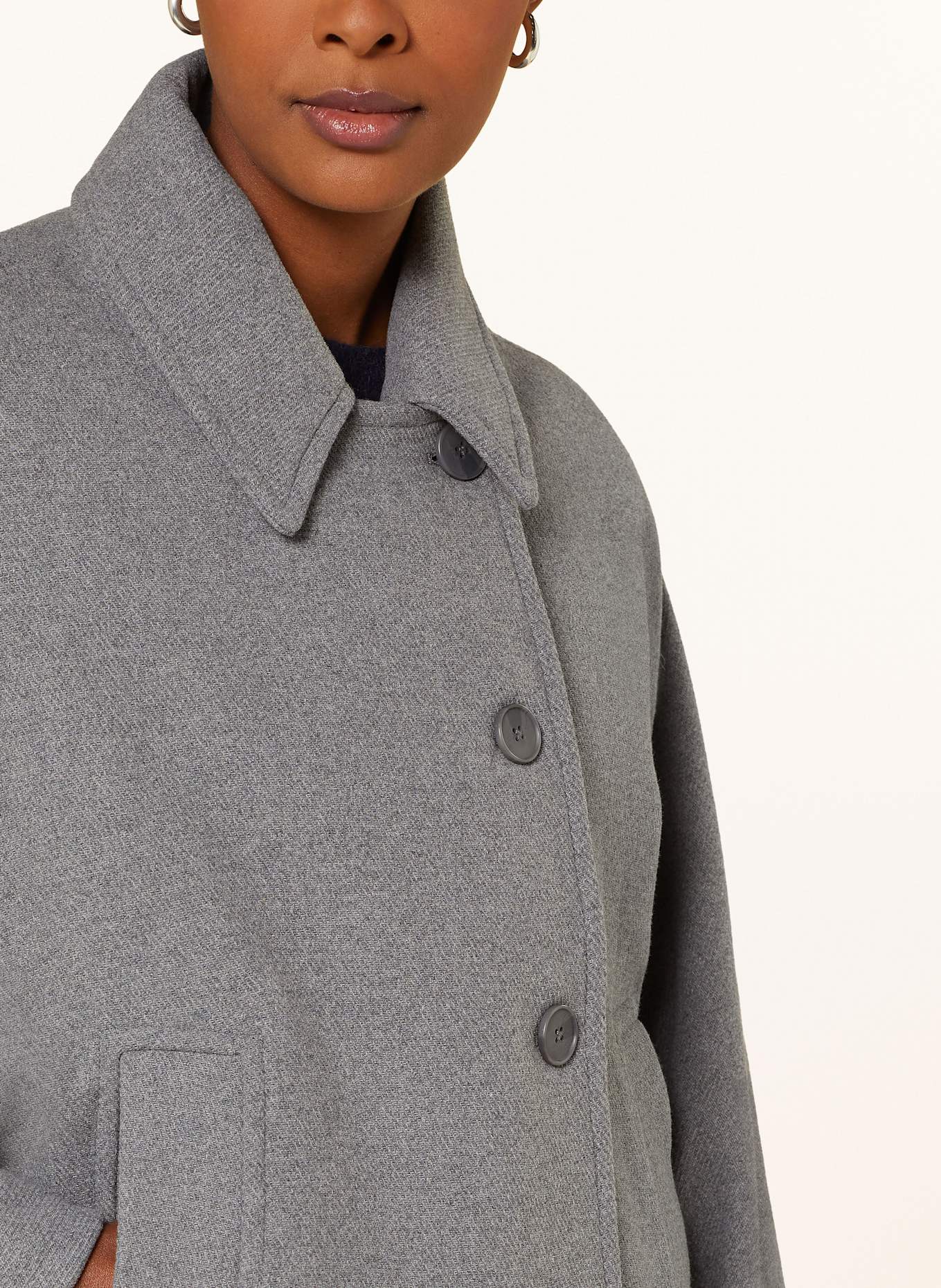 OPUS HAJONA pea coat, Color: GRAY (Image 4)