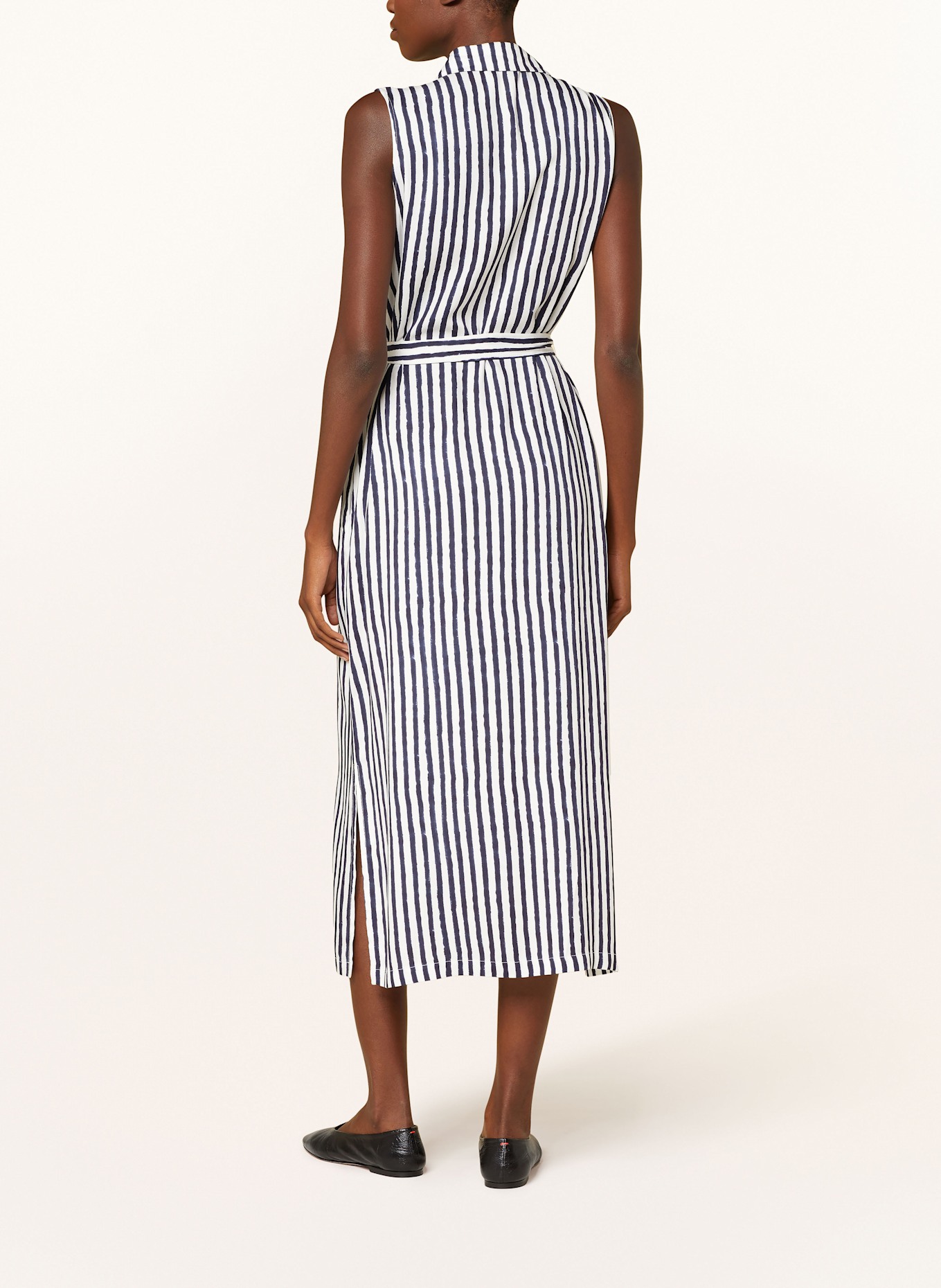 Princess GOES HOLLYWOOD Hemdblusenkleid: WEISS / DUNKELBLAU