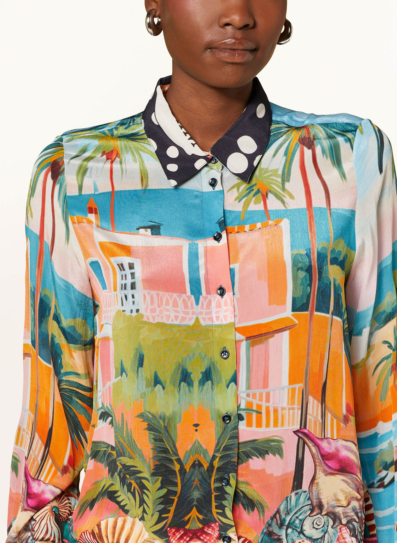 Princess GOES HOLLYWOOD Koszula: POMARAŃCZOWY / TURKUSOWY / GRANATOWY