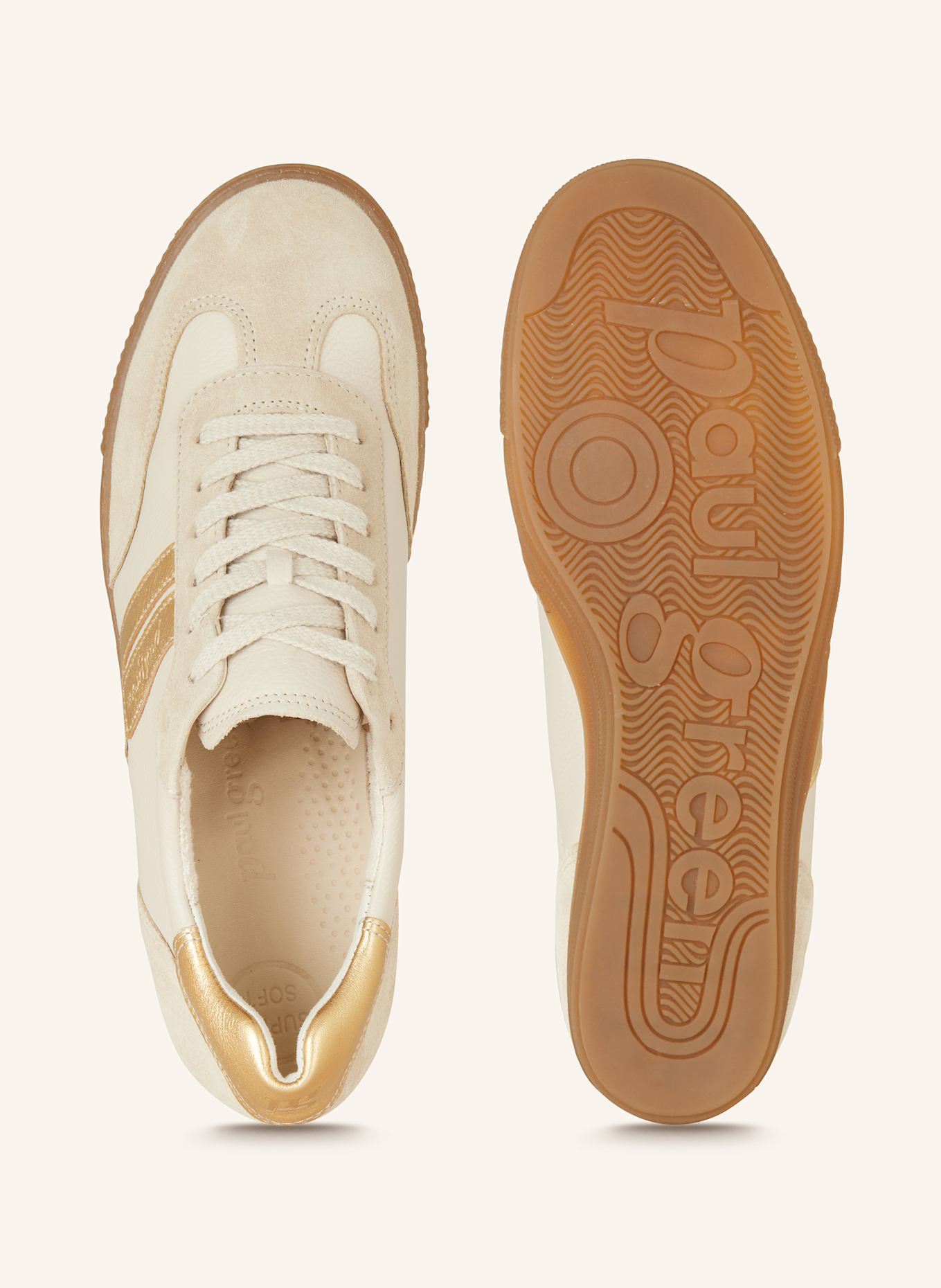 paul green Sneaker, Farbe: BEIGE/ GOLD (Bild 5)