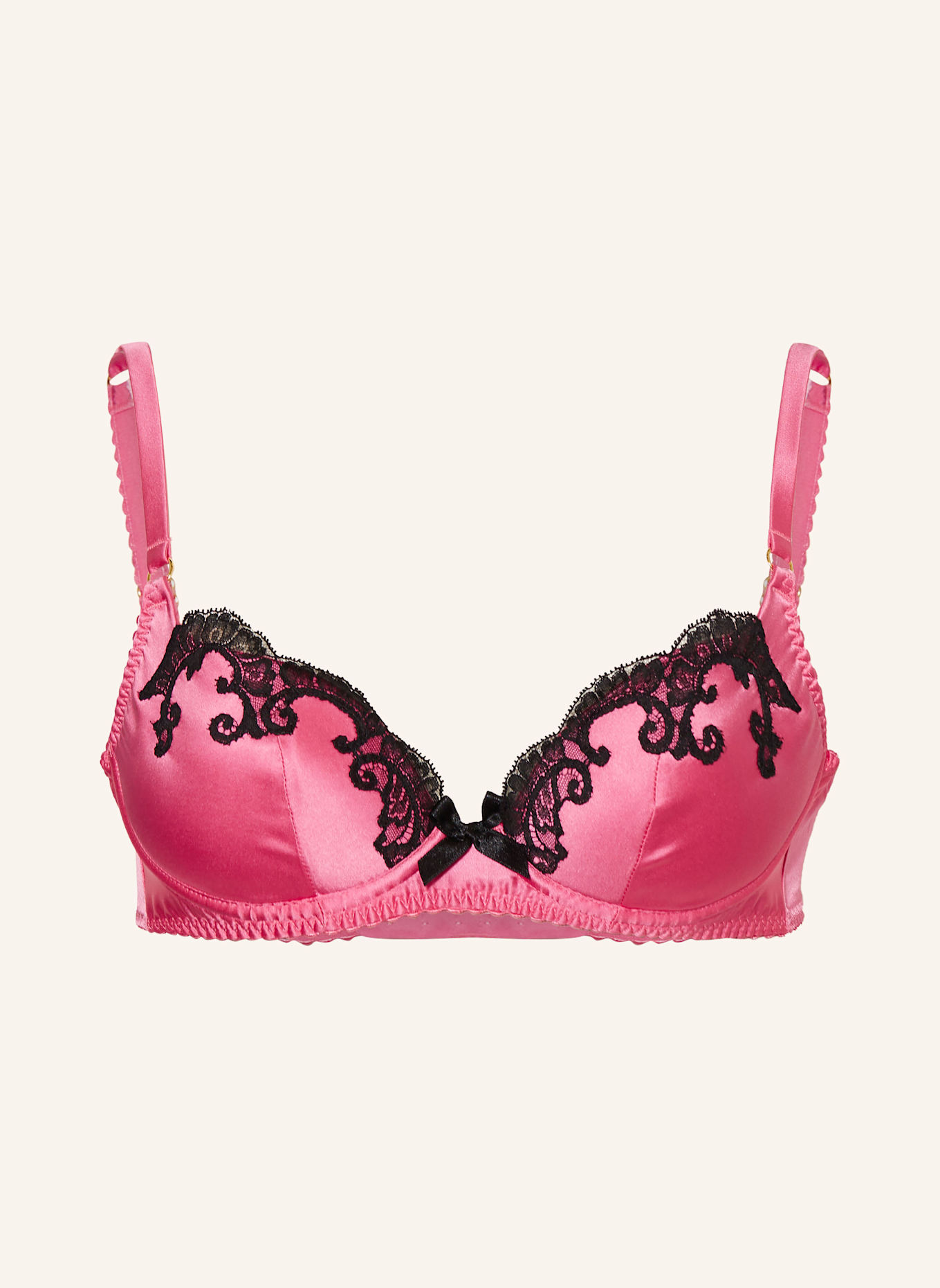 Agent Provocateur Bügel-BH MOLLY aus Seide: PINK/ SCHWARZ